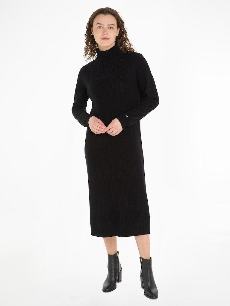 tommy-hilfiger-naisten-mekko-md-wool-cash-roll-nk-midi-dress-musta-1