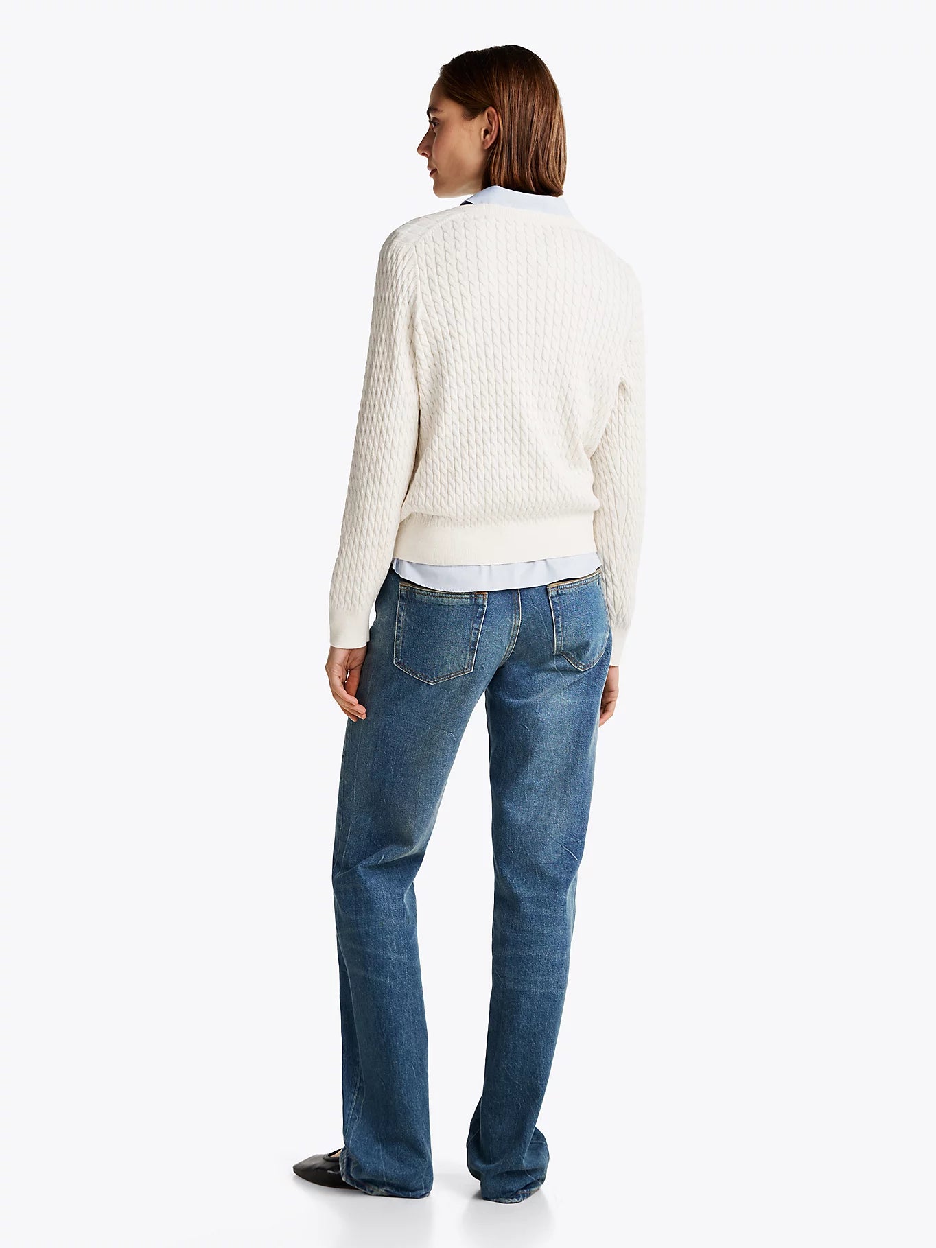 tommy-hilfiger-naisten-neule-co-cable-fine-gg-v-nk-ls-sweat-luonnonvalkoinen-2