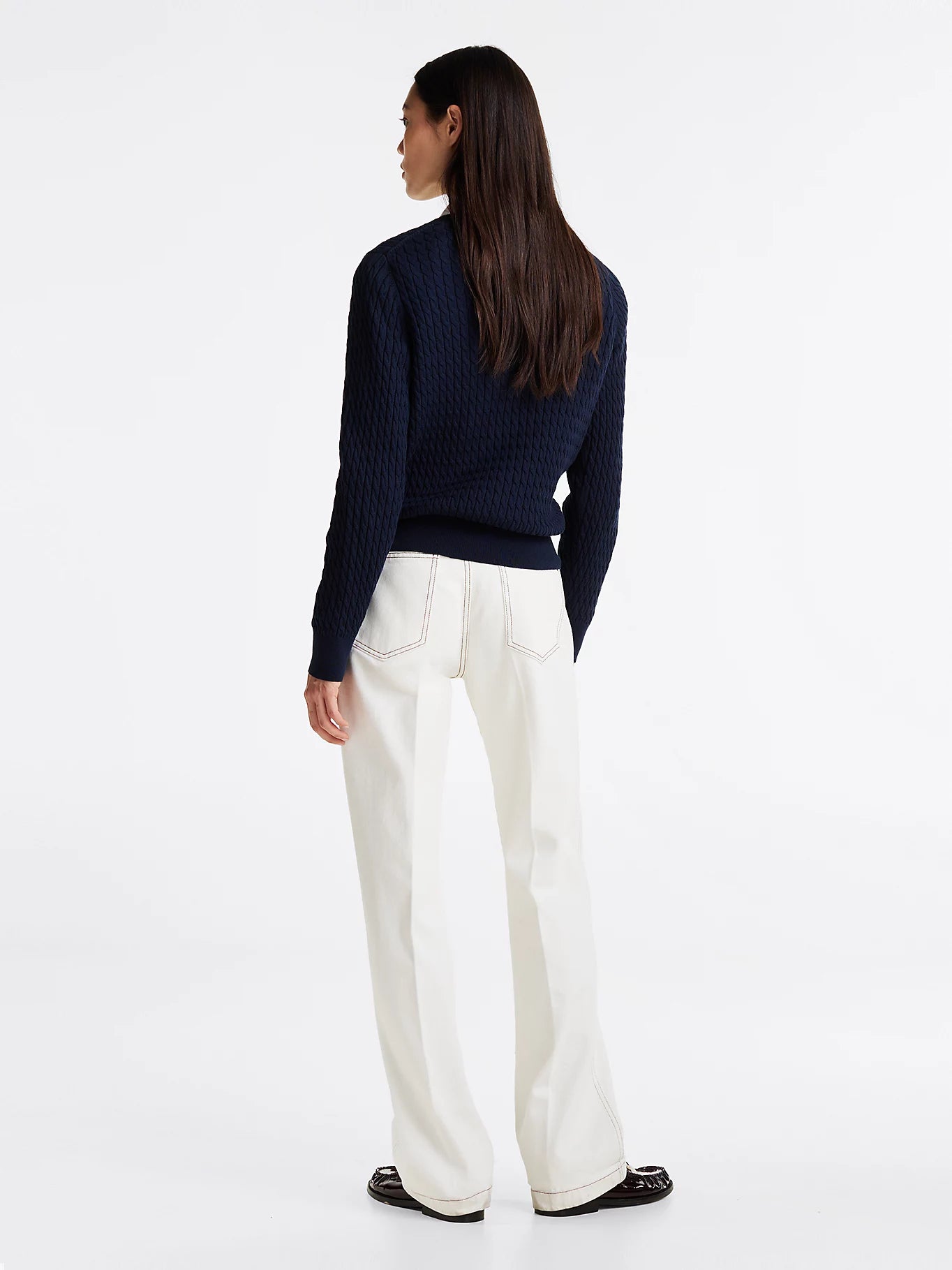 tommy-hilfiger-naisten-neule-co-cable-fine-gg-v-nk-ls-sweat-tummansininen-2
