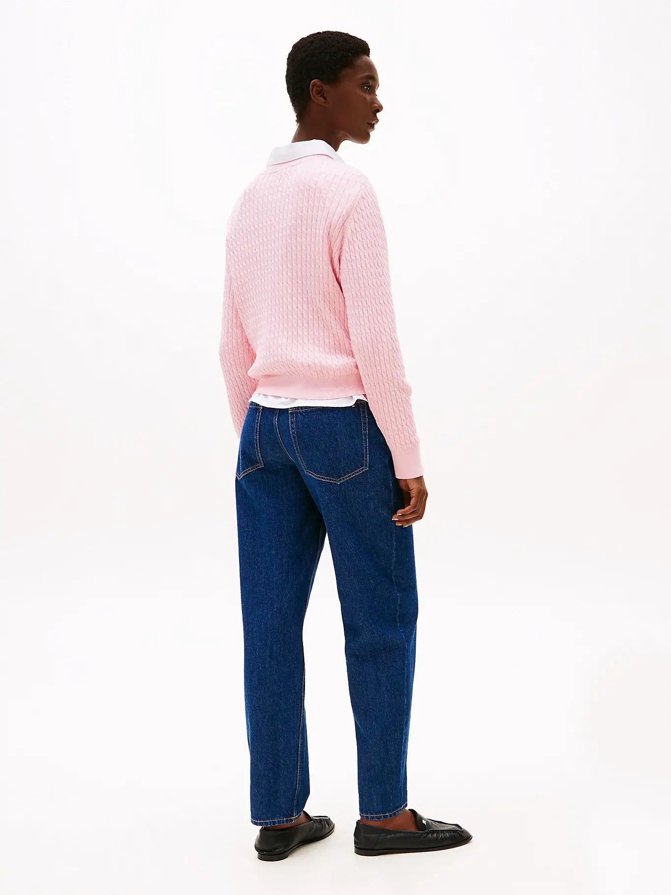 tommy-hilfiger-naisten-neulepusero-co-cable-c-nk-ls-sweater-vaaleanpunainen-2
