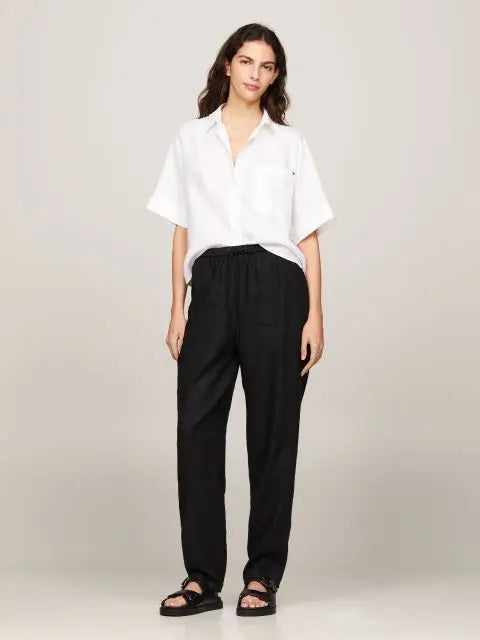 tommy-hilfiger-naisten-pellavapaita-linen-ss-shirt-valkoinen-1