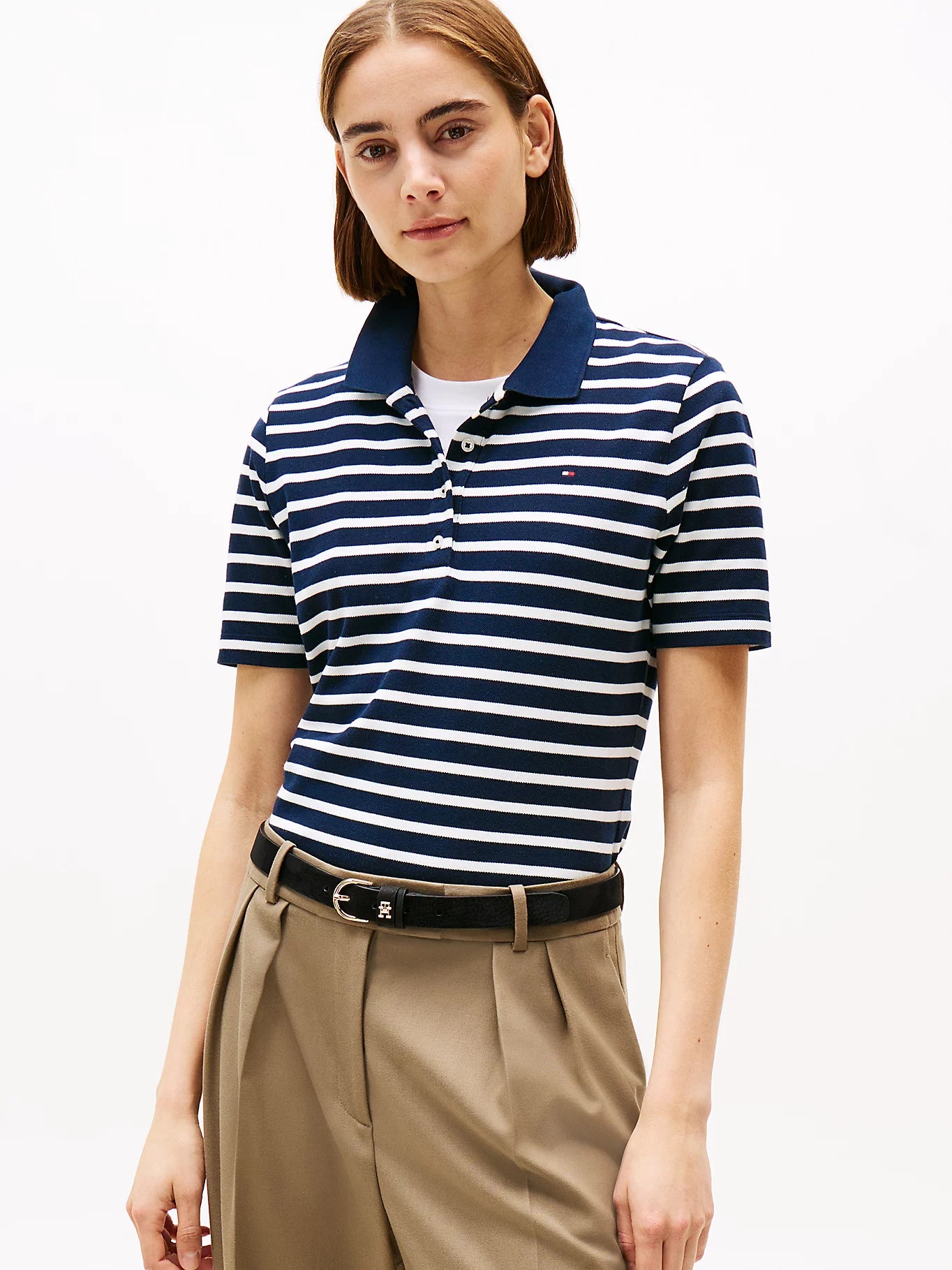 tommy-hilfiger-naisten-pikeepaita-1985-reg-pique-polo-ss-raidallinen-sininen-1