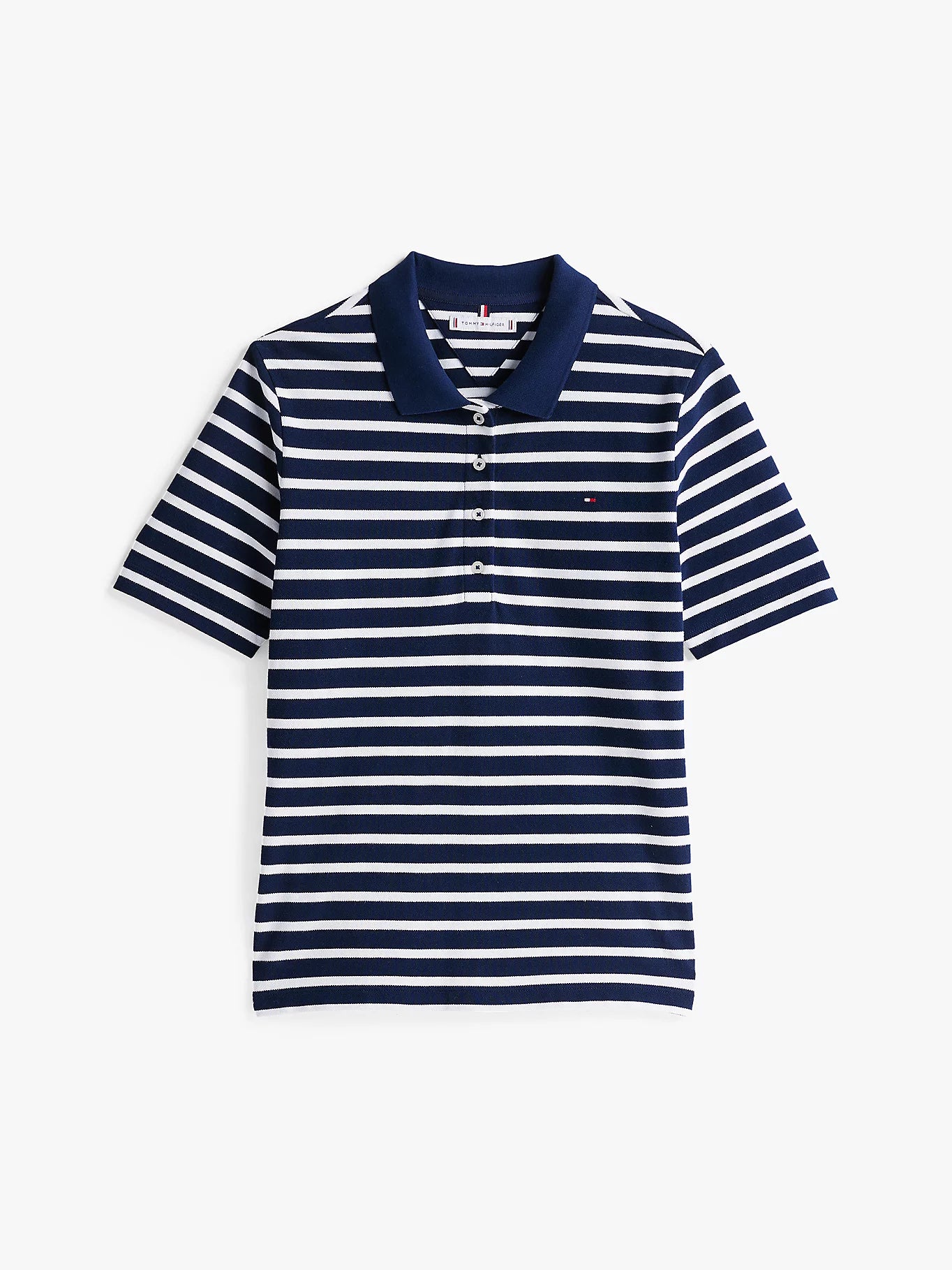 tommy-hilfiger-naisten-pikeepaita-1985-reg-pique-polo-ss-raidallinen-sininen-3