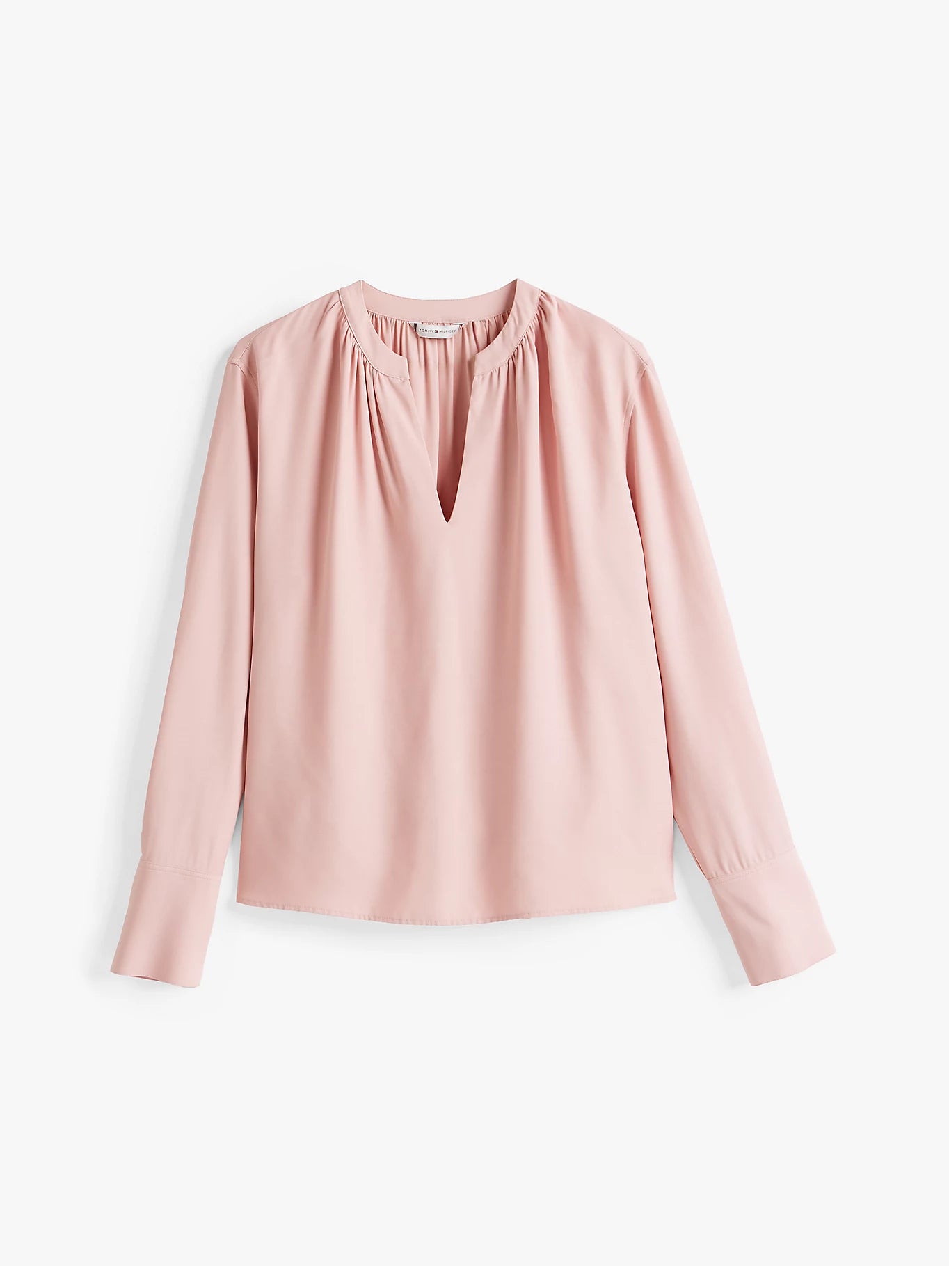 tommy-hilfiger-naisten-pusero-soft-vis-v-neck-ls-blouse-vaaleanpunainen-3