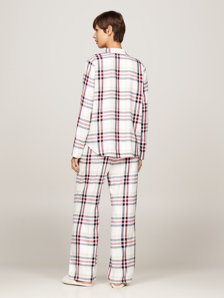 tommy-hilfiger-naisten-pyjama-k-gift-flannel-set-slipper-monivarinen-kuosi-2