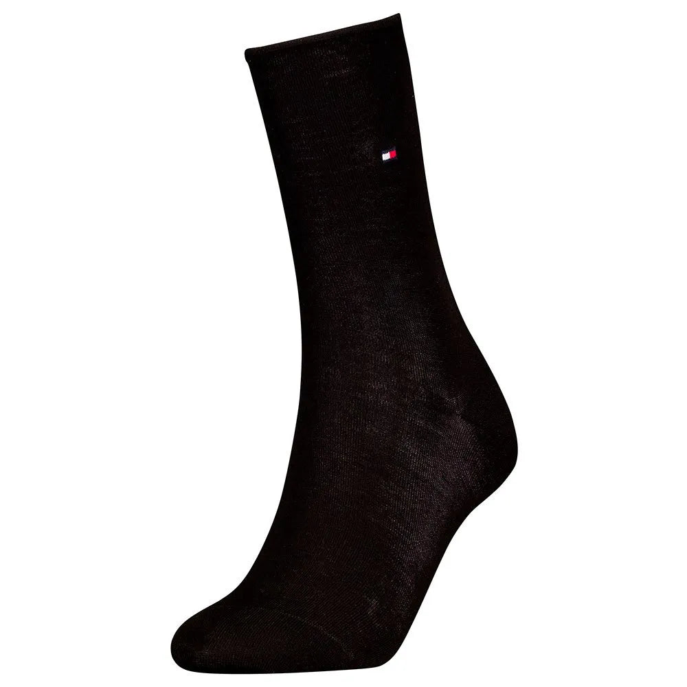 tommy-hilfiger-naisten-sukat-k-women-sock-roll-top-premium-wool-musta-1