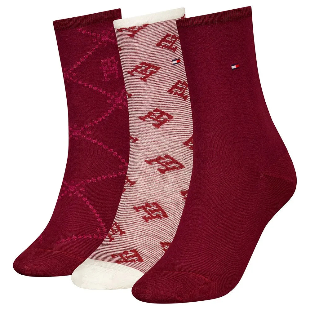 tommy-hilfiger-naisten-sukat-women-sock-monogram-gift-box-3pk-punainen-kuosi-1