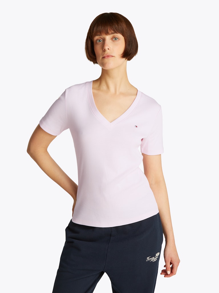 tommy-hilfiger-naisten-t-paita-slim-cody-v-nk-ss-c1o-vaaleanpunainen-1