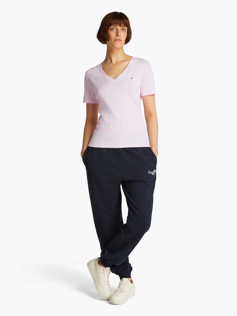 tommy-hilfiger-naisten-t-paita-slim-cody-v-nk-ss-c1o-vaaleanpunainen-2