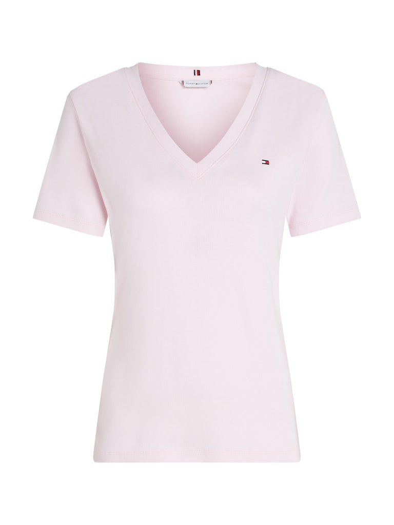 tommy-hilfiger-naisten-t-paita-slim-cody-v-nk-ss-c1o-vaaleanpunainen-5
