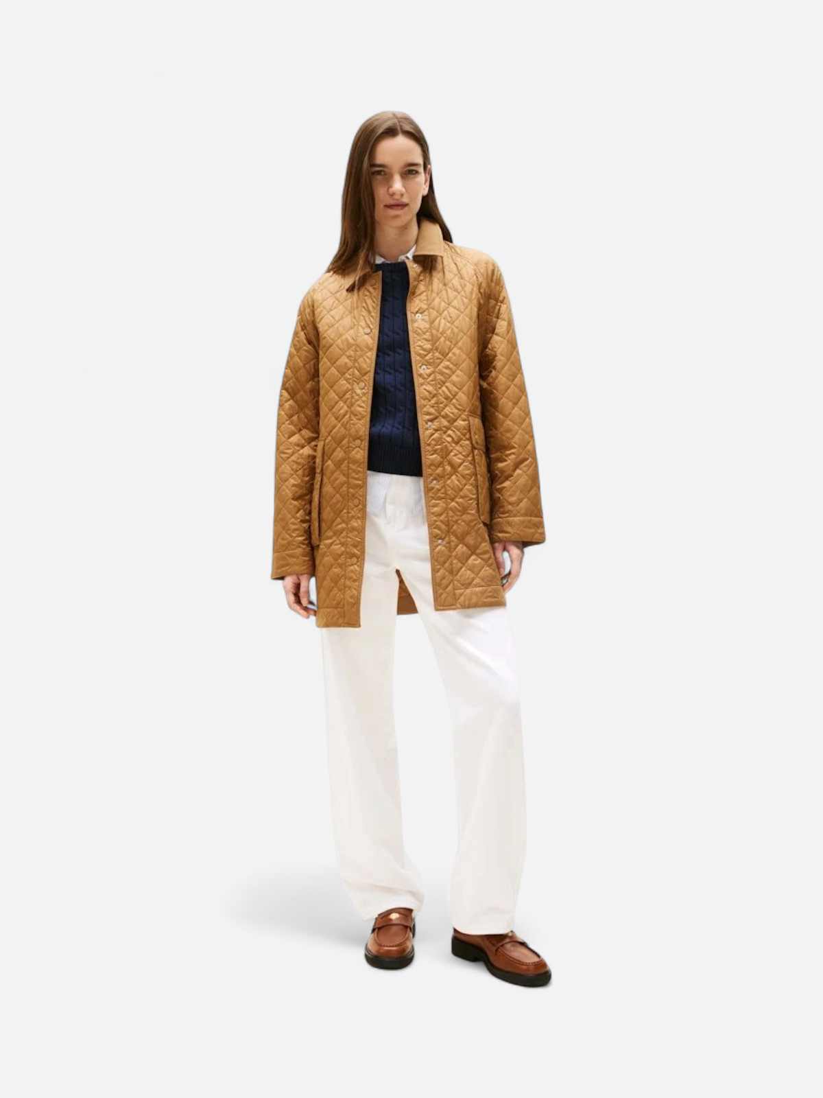Tommy Hilfiger naisten tikkitakki, PADDED NYLON REG QUILTED COAT Kameli - Kekäle.fi