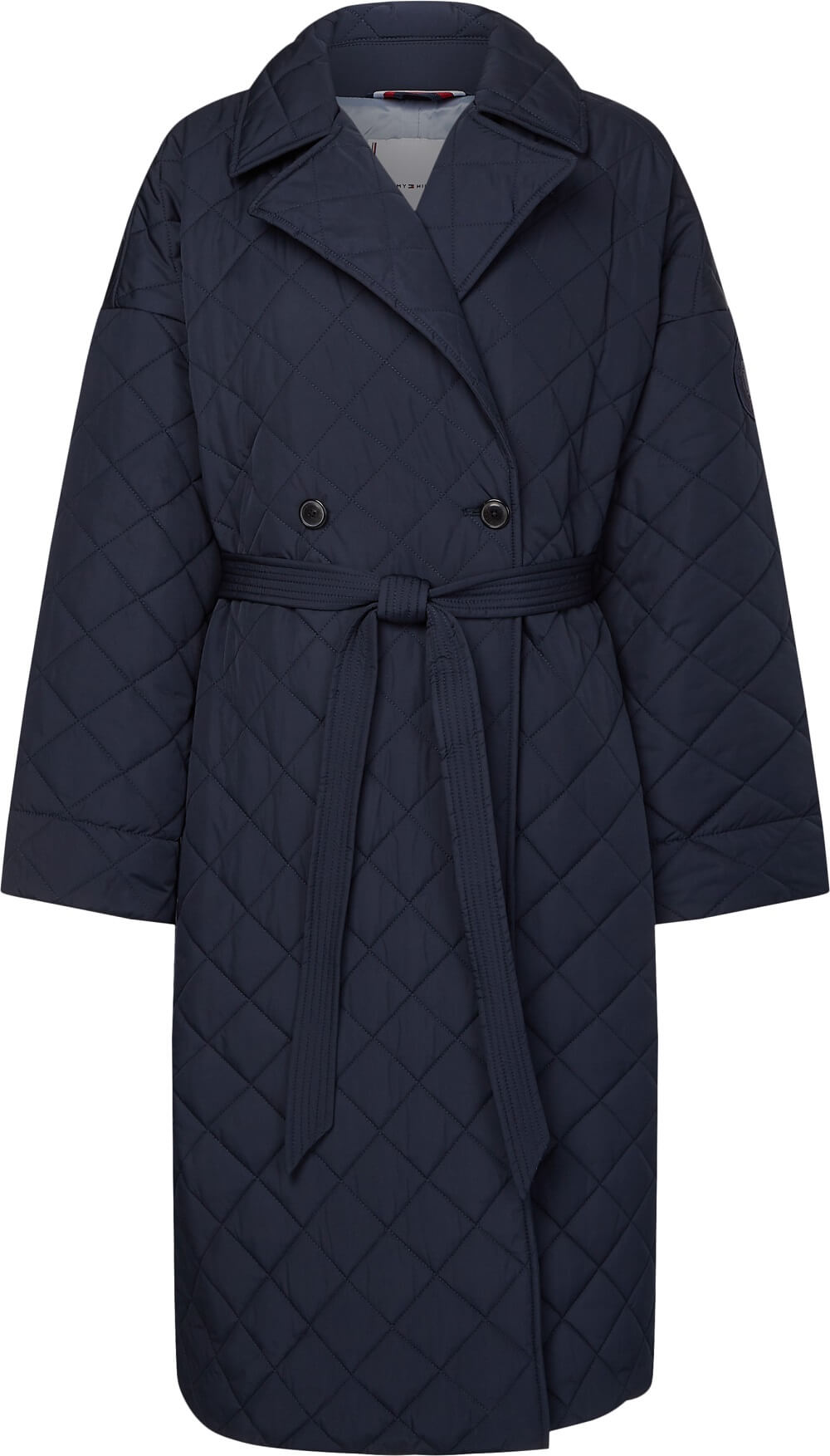 tommy-hilfiger-tikkitakki-ad-relaxed-sorona-quilted-trench-tummansininen-1