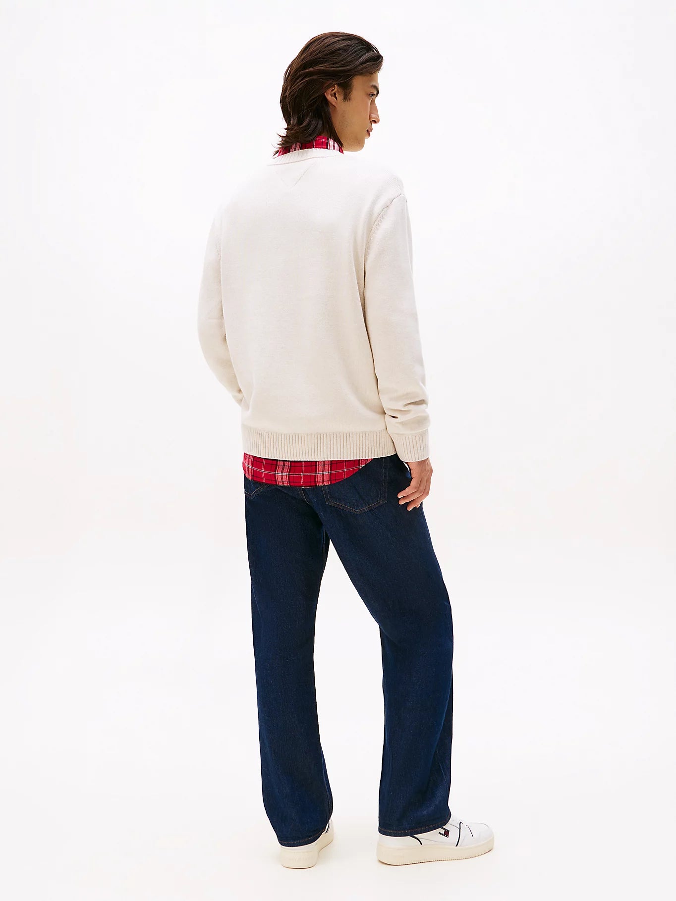 tommy-jeans-miesten-neulepusero-tjm-reg-melange-flag-sweater-beige-4