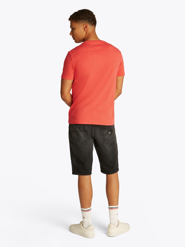 tommy-jeans-miesten-t-paita-slim-jaspe-tee-oranssi-2