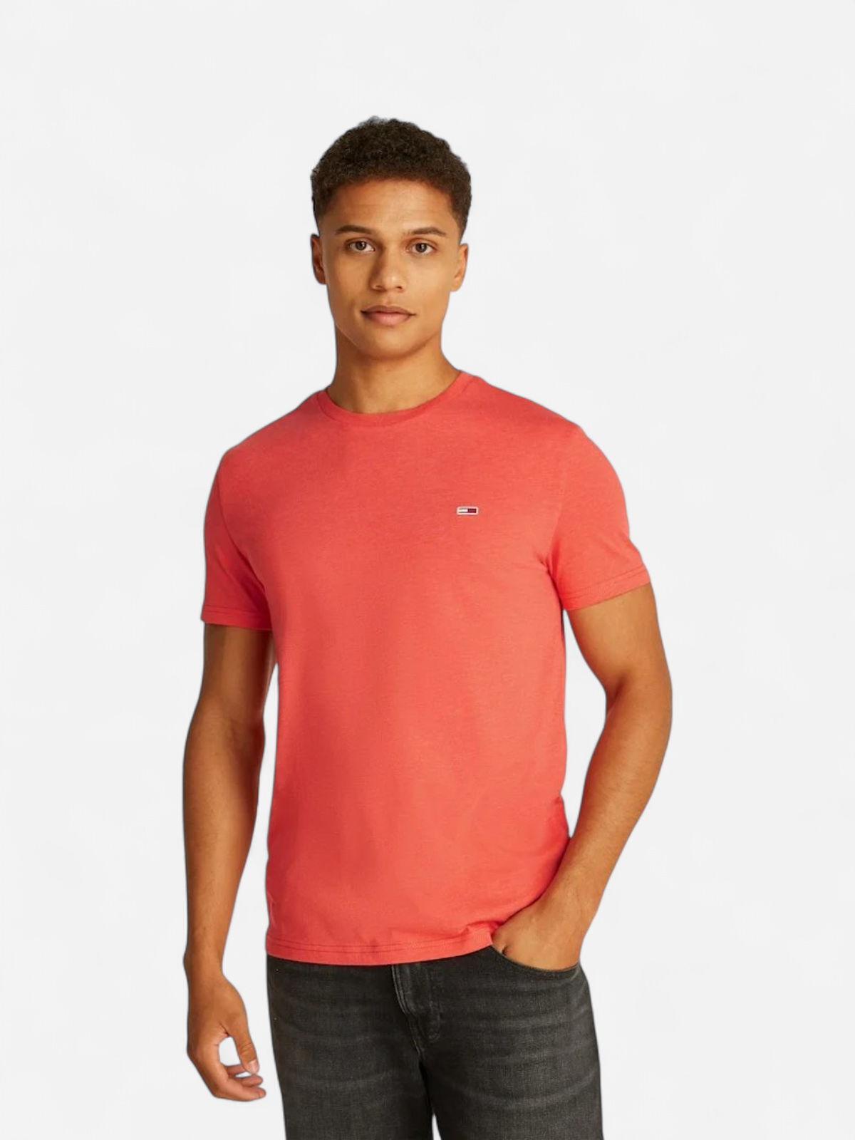 Tommy Jeans Miesten T-paita, SLIM JASPE TEE Oranssi - Kekäle.fi