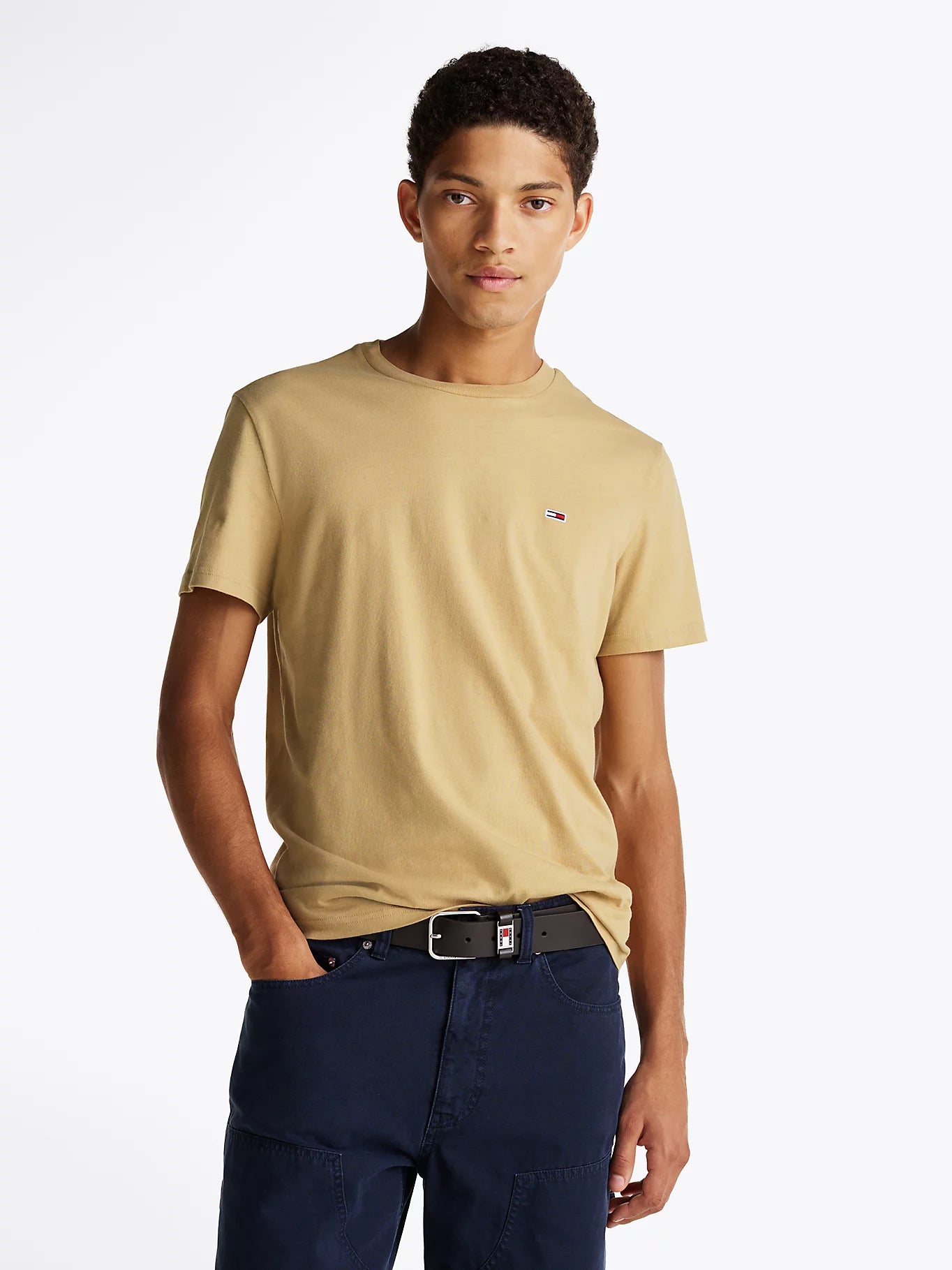 tommy-jeans-miesten-t-paita-tjm-xslim-jersey-tee-beige-1