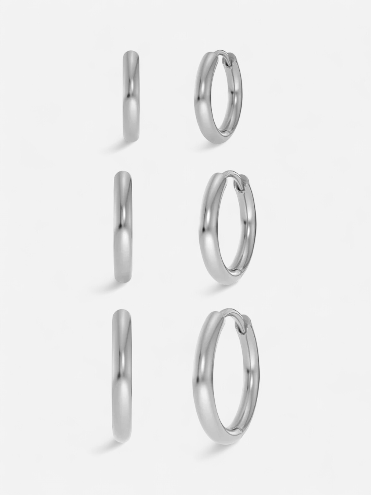Edblad korvakorut Triple Pair Hoops Steel, Stainless steel - Kekäle.fi