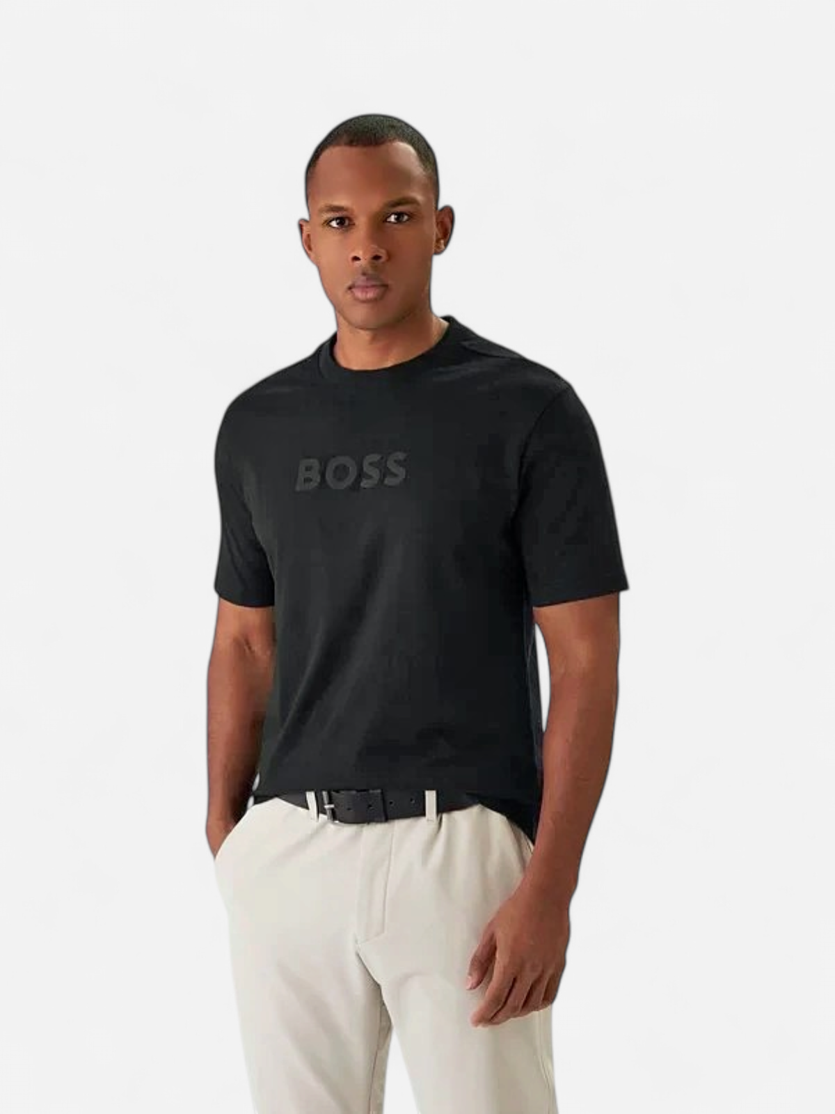 Hugo Boss miesten t-paita TSHIRT BOSS LOGO, musta - Kekäle.fi