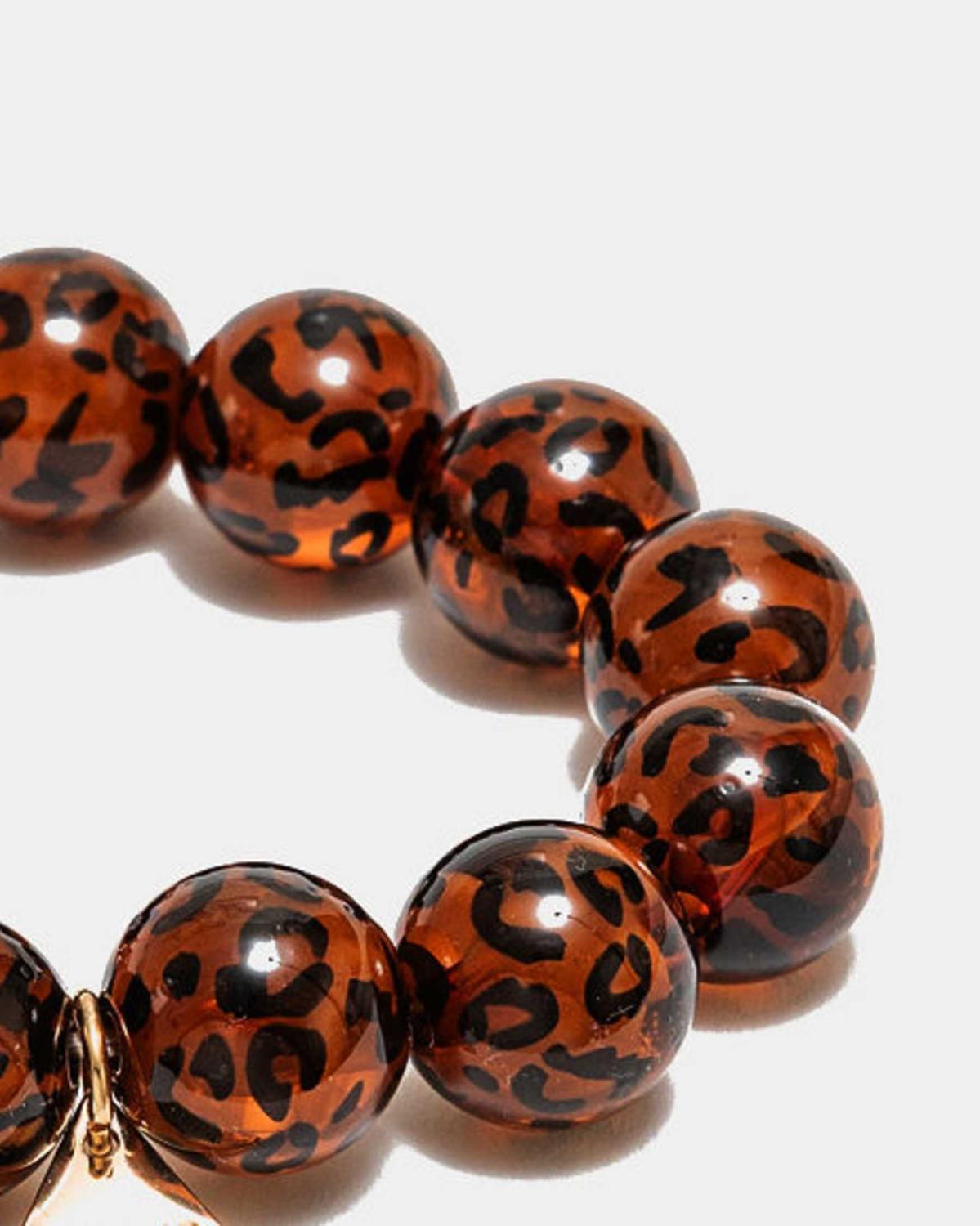 Bow 19 naisten rannekoru Zuri Bead Bracelet, ruskea kuosillinen