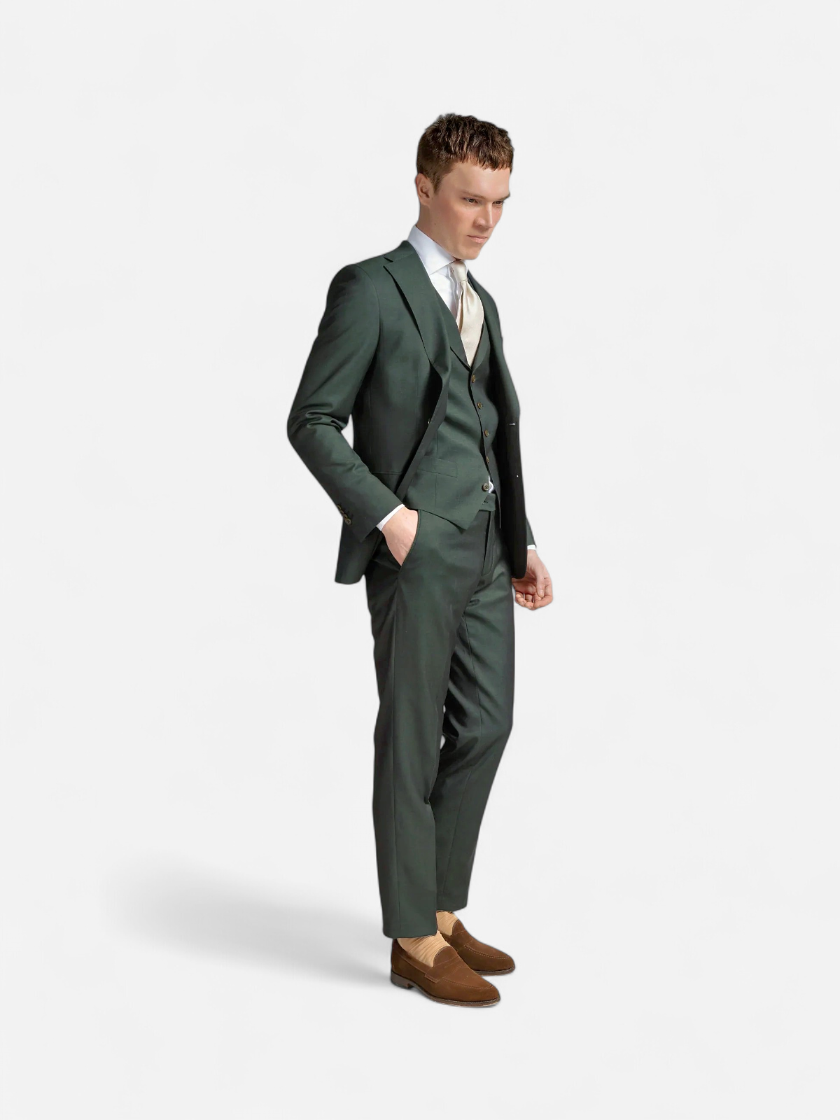 Turo Tailor miesten puvunhousut, DENVER SLIM Vihreä - Kekäle.fi