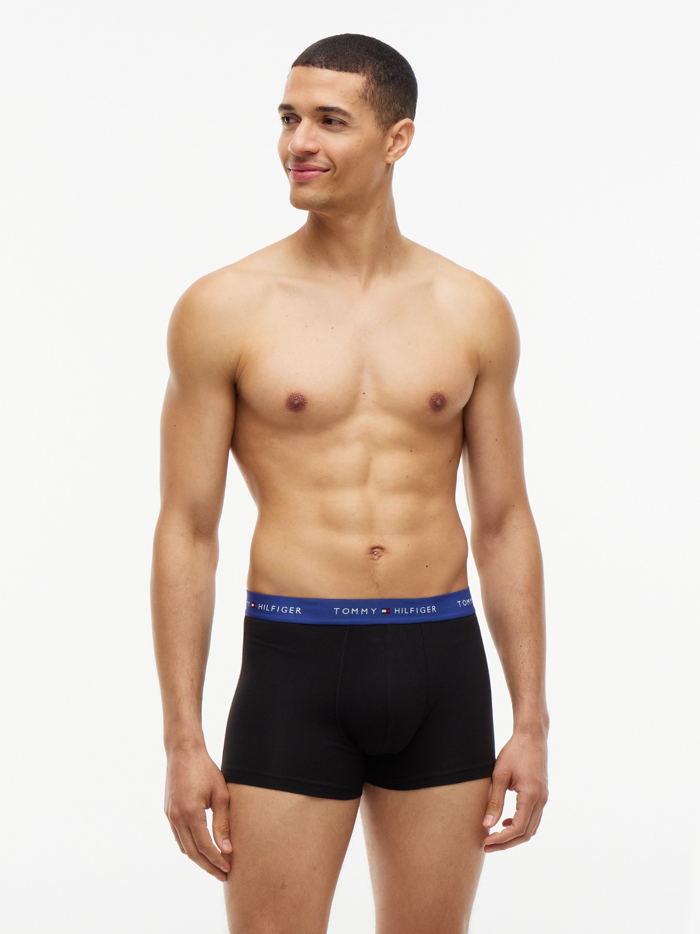 Tommy Hilfiger miesten bokserit 3P Trunk WB, musta