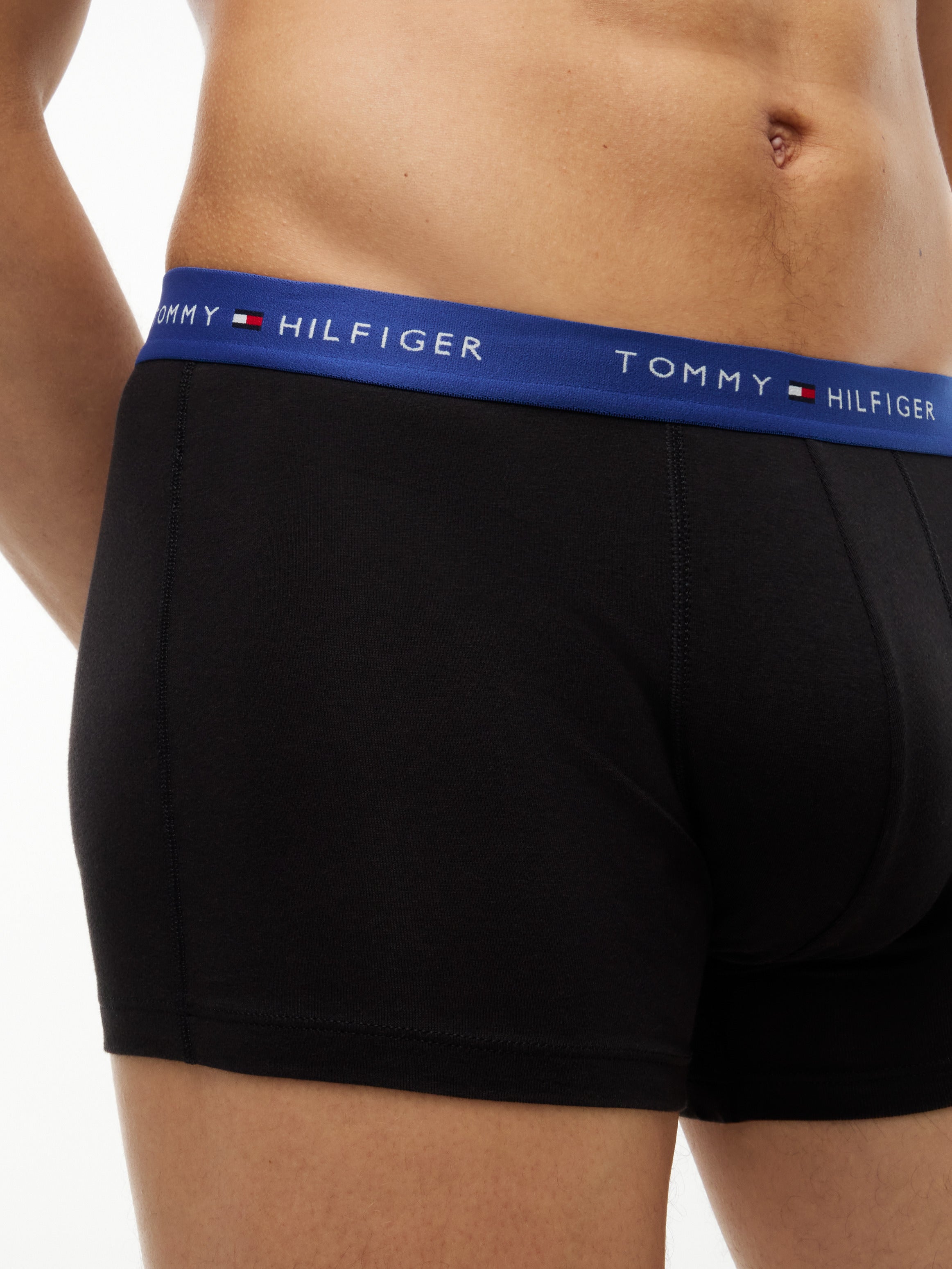 Tommy Hilfiger miesten bokserit 3P Trunk WB, musta