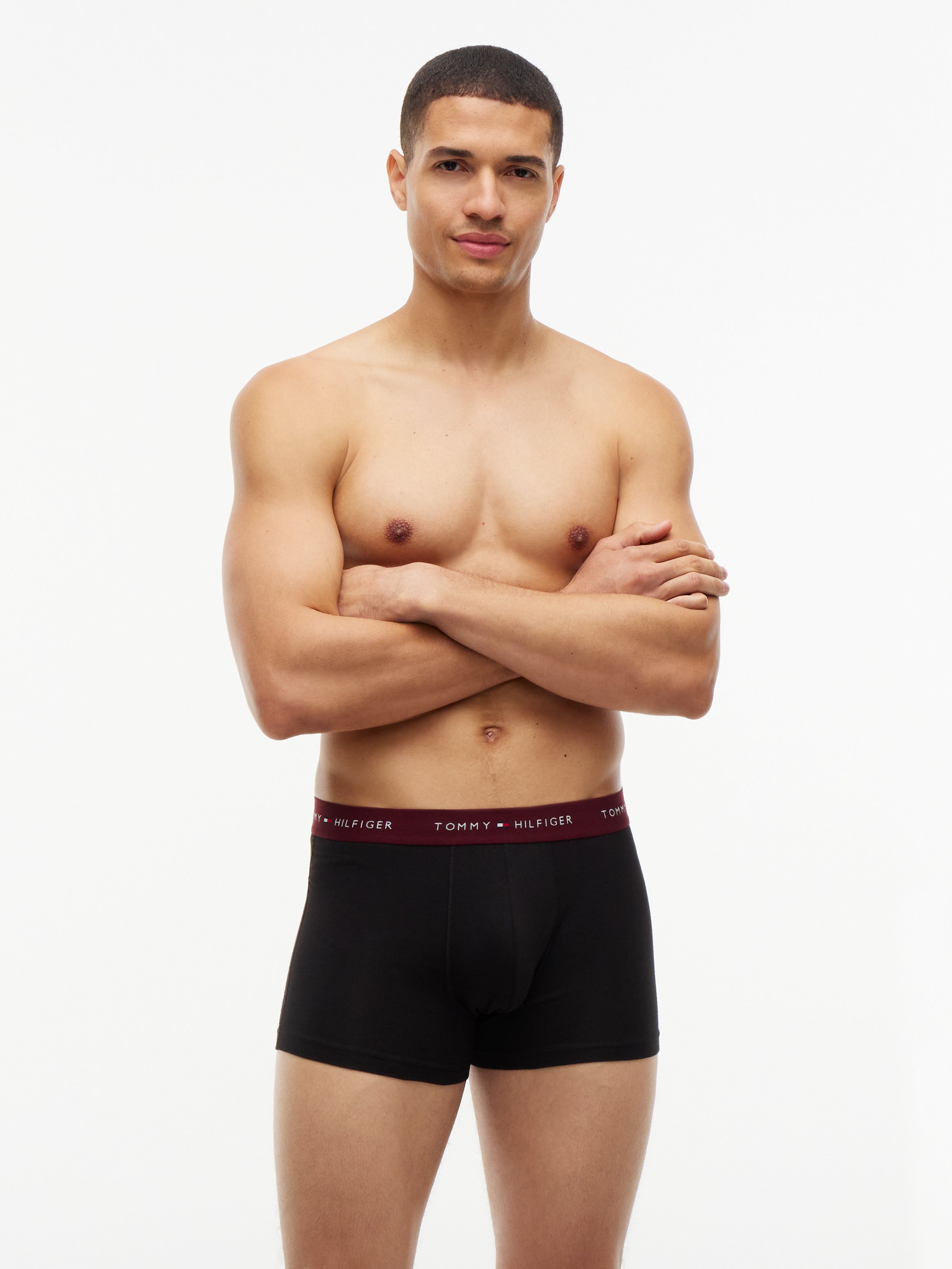 Tommy Hilfiger miesten bokserit 3P Trunk WB, musta