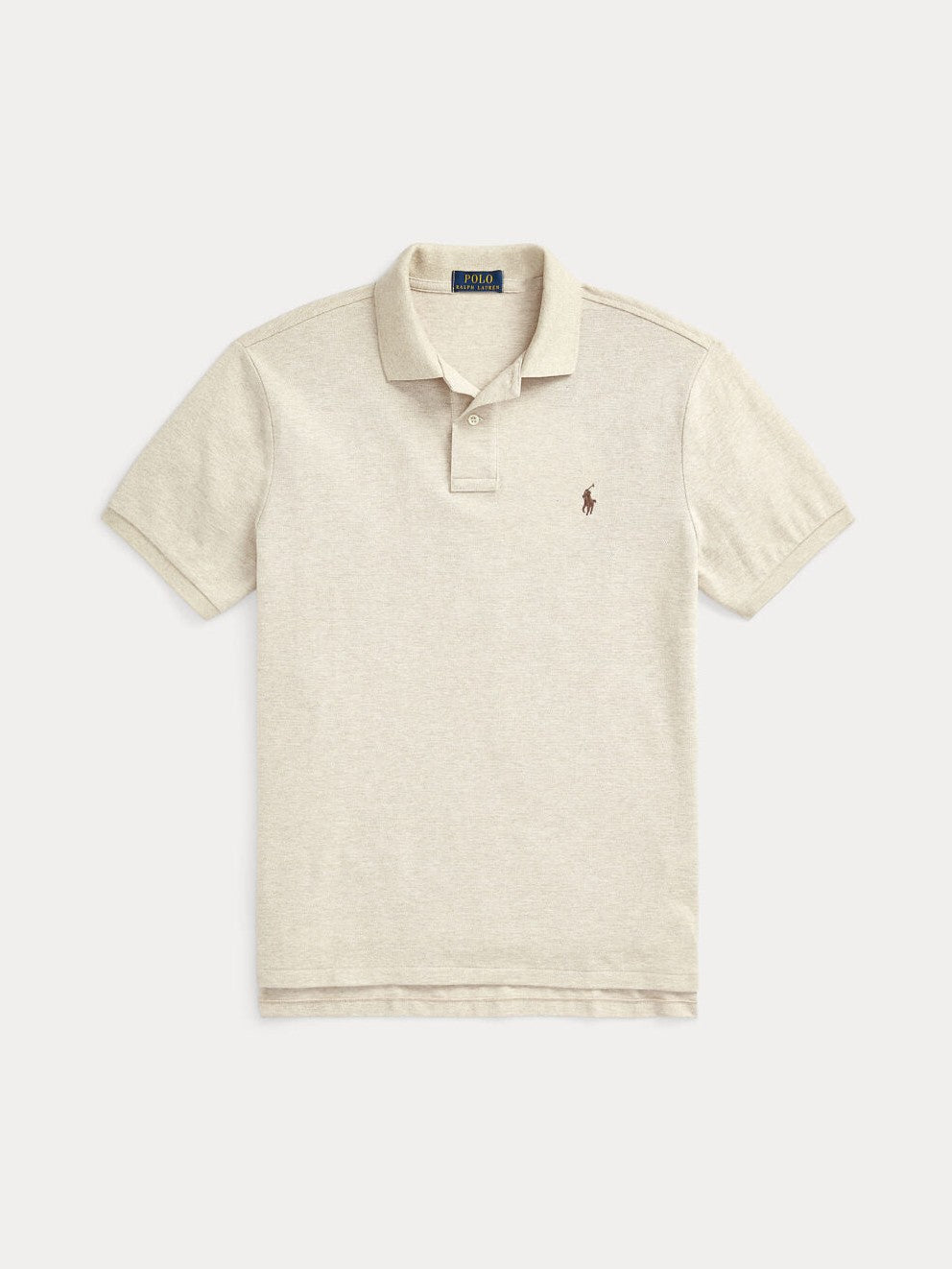 Polo Ralph Lauren miesten pikeepaita Iconic Mesh Polo Shirt Seasonal, kerma