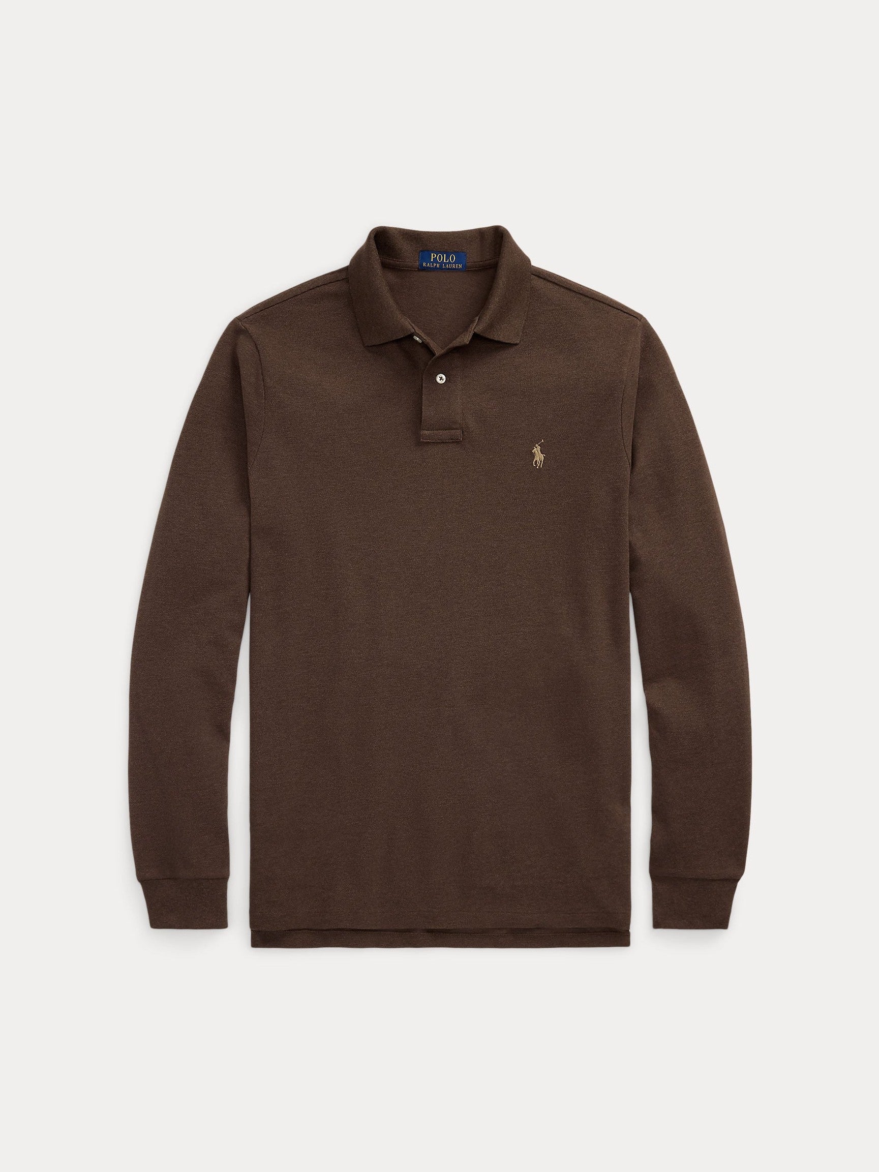 Polo Ralph Lauren Miehet Neulepusero Long Sleeve Knit, Tummanruskea