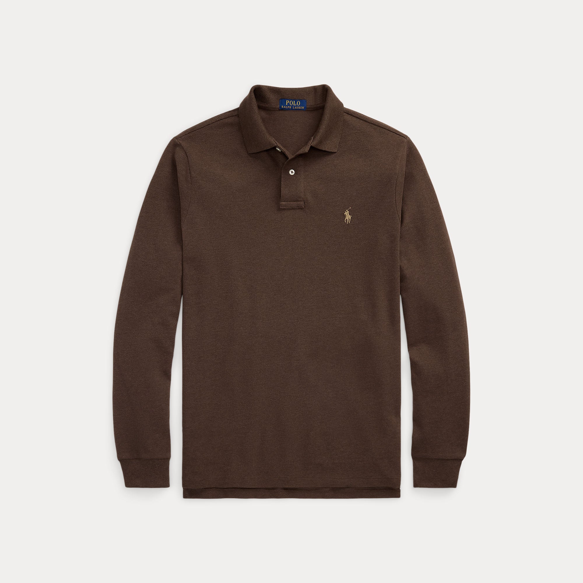 Polo Ralph Lauren Miehet Neulepusero Long Sleeve Knit, Tummanruskea
