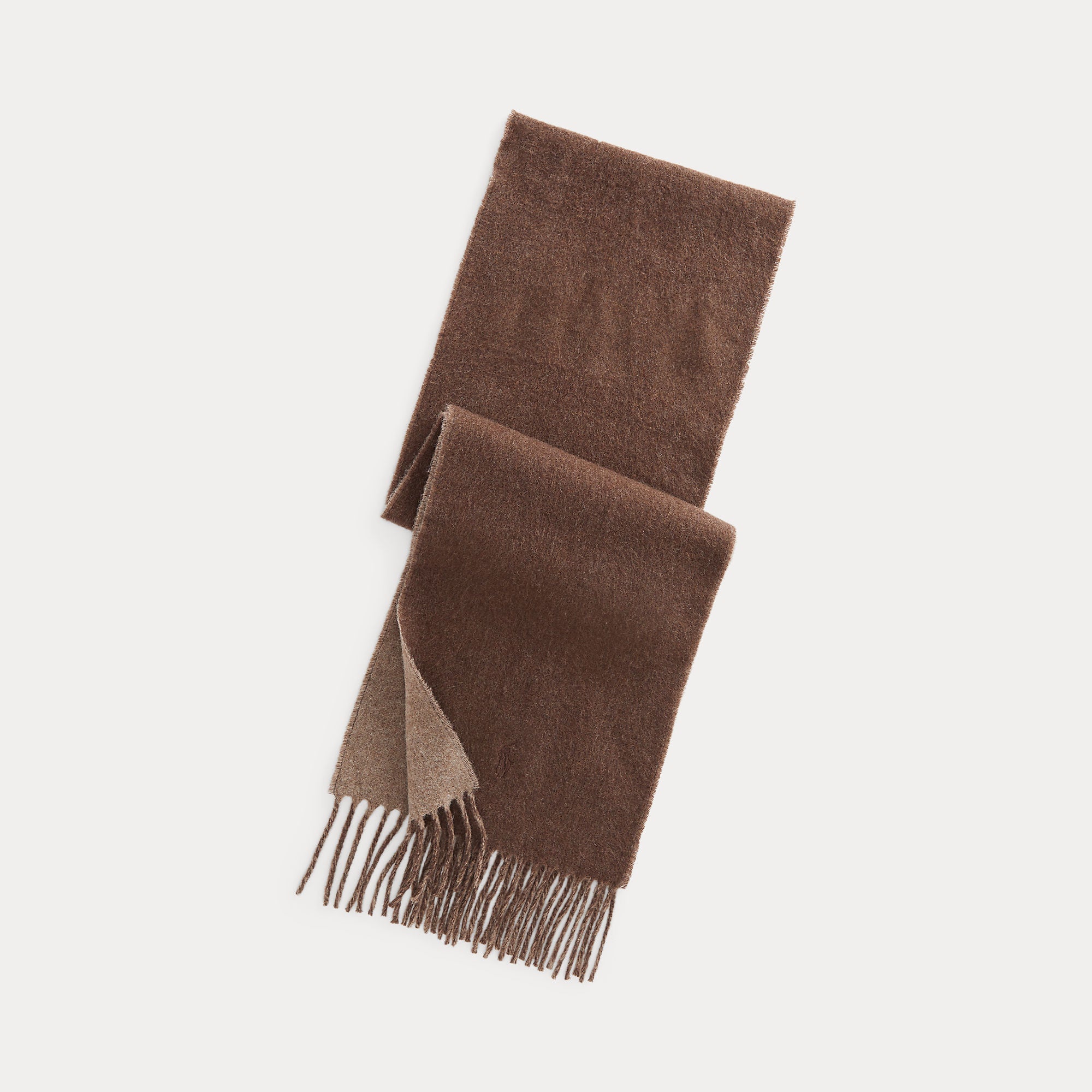 Polo Ralph Lauren Unisex huivi Classic RVRS Scarf, tummanruskea