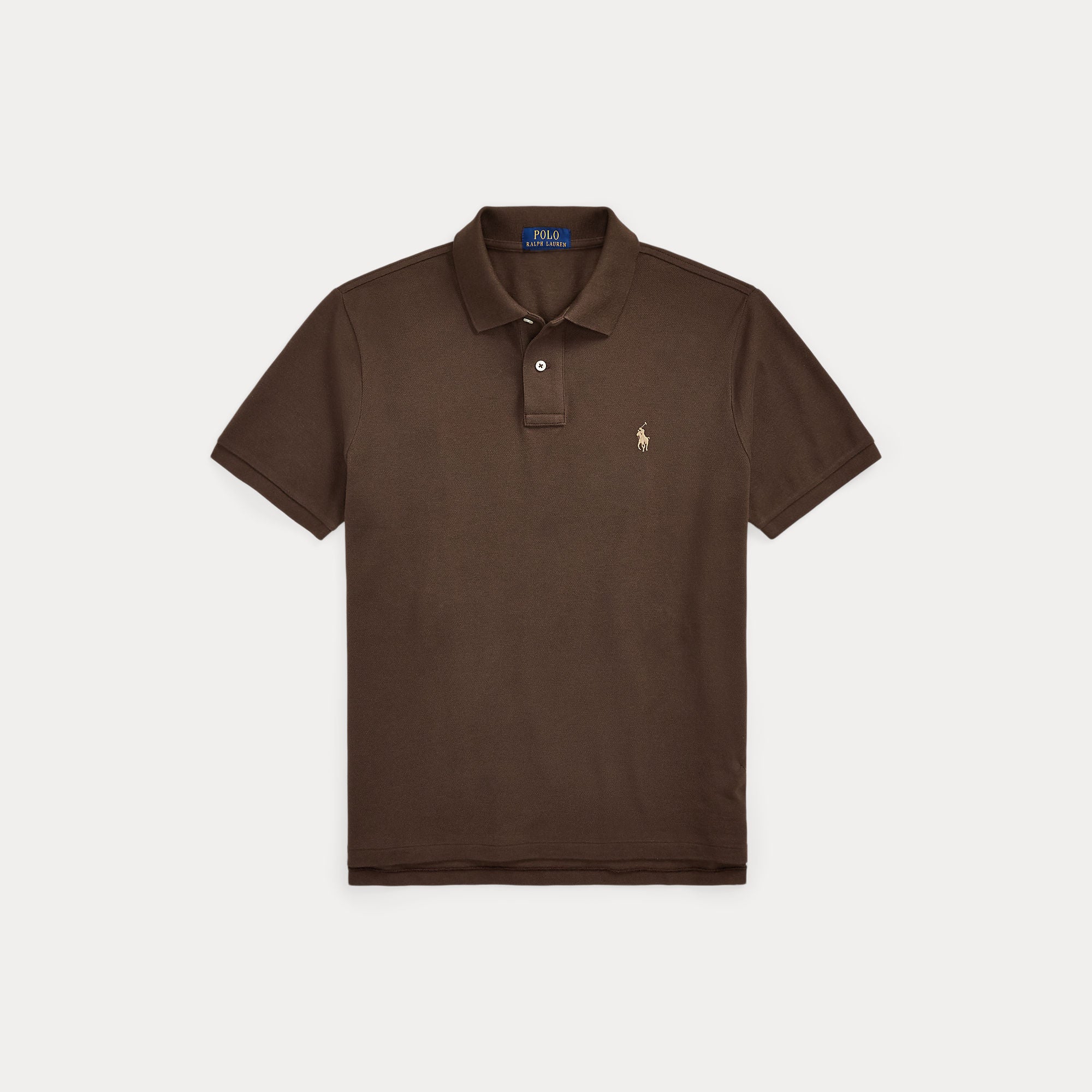 Polo Ralph Lauren miesten pikeepaita POLO PIKEE CUSTOM SLIM, tummanruskea