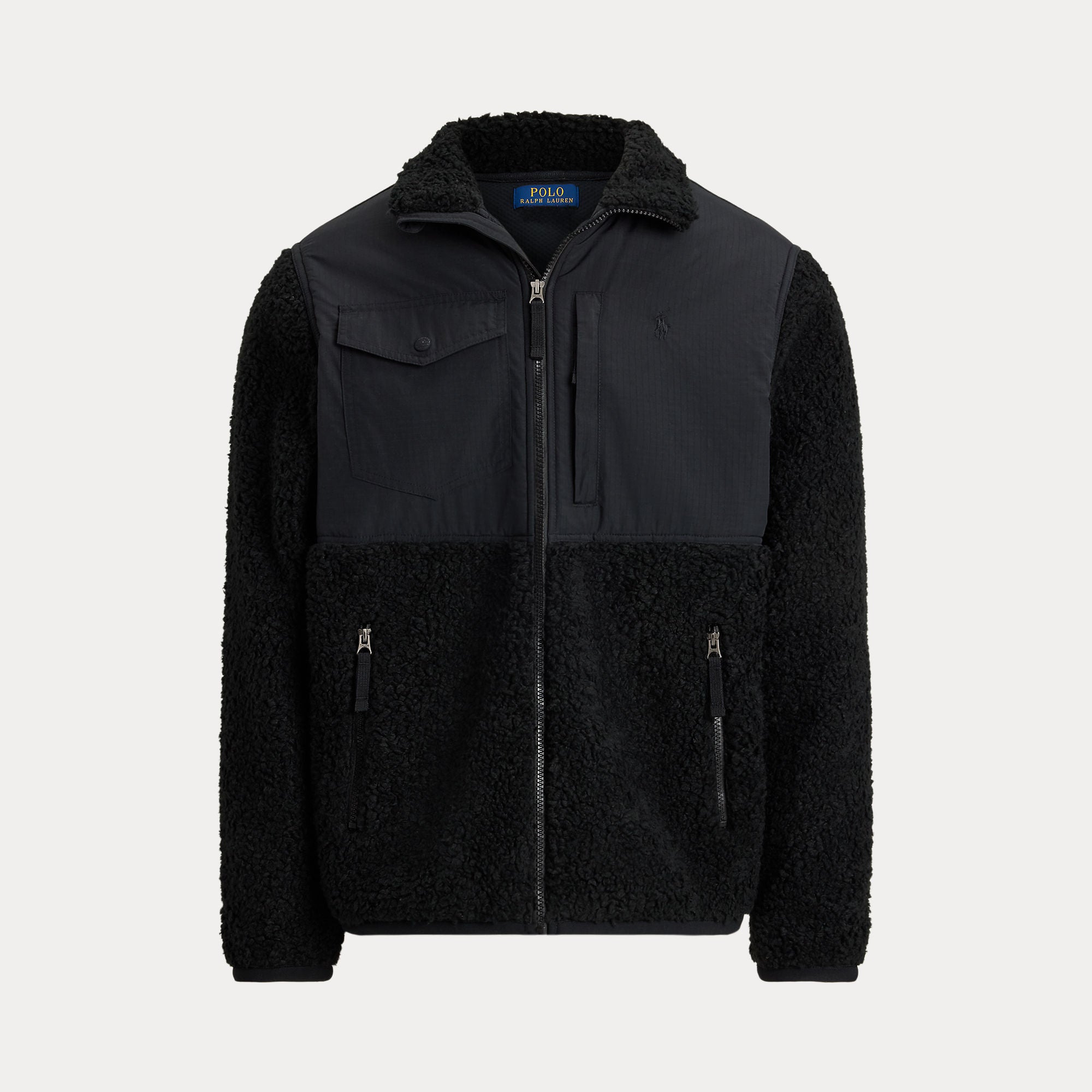 Polo Ralph Lauren miesten teddytakki Long Sleeve Full Zip, musta