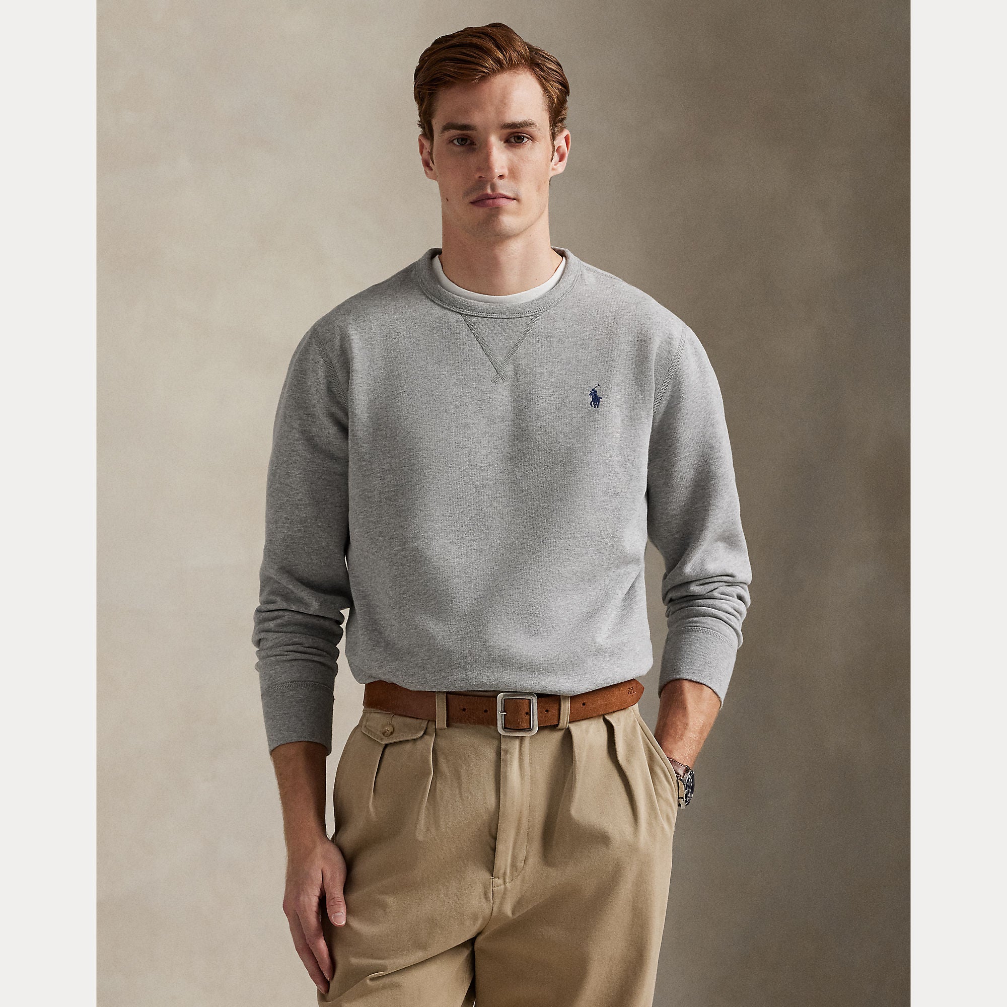 Polo Ralph Lauren miesten neule Long Sleeve Knit, harmaa