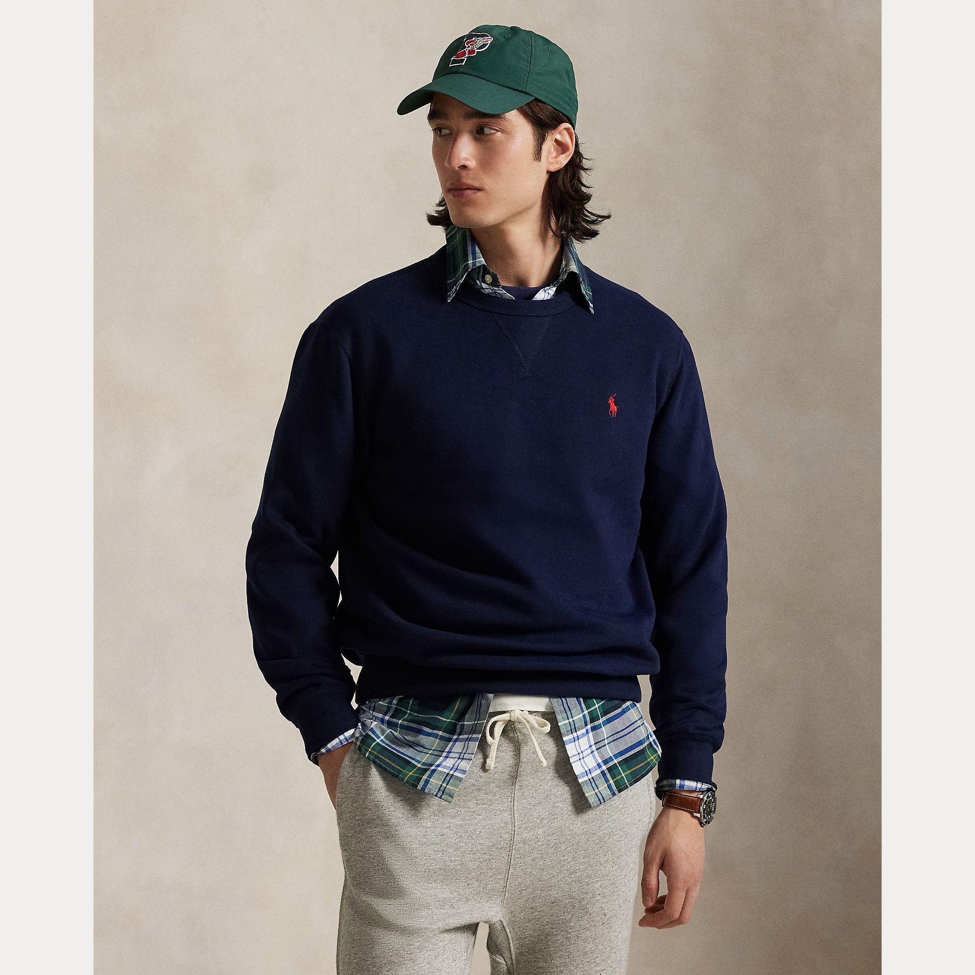 Polo Ralph Lauren miesten neule Long Sleeve Knit, tummansininen