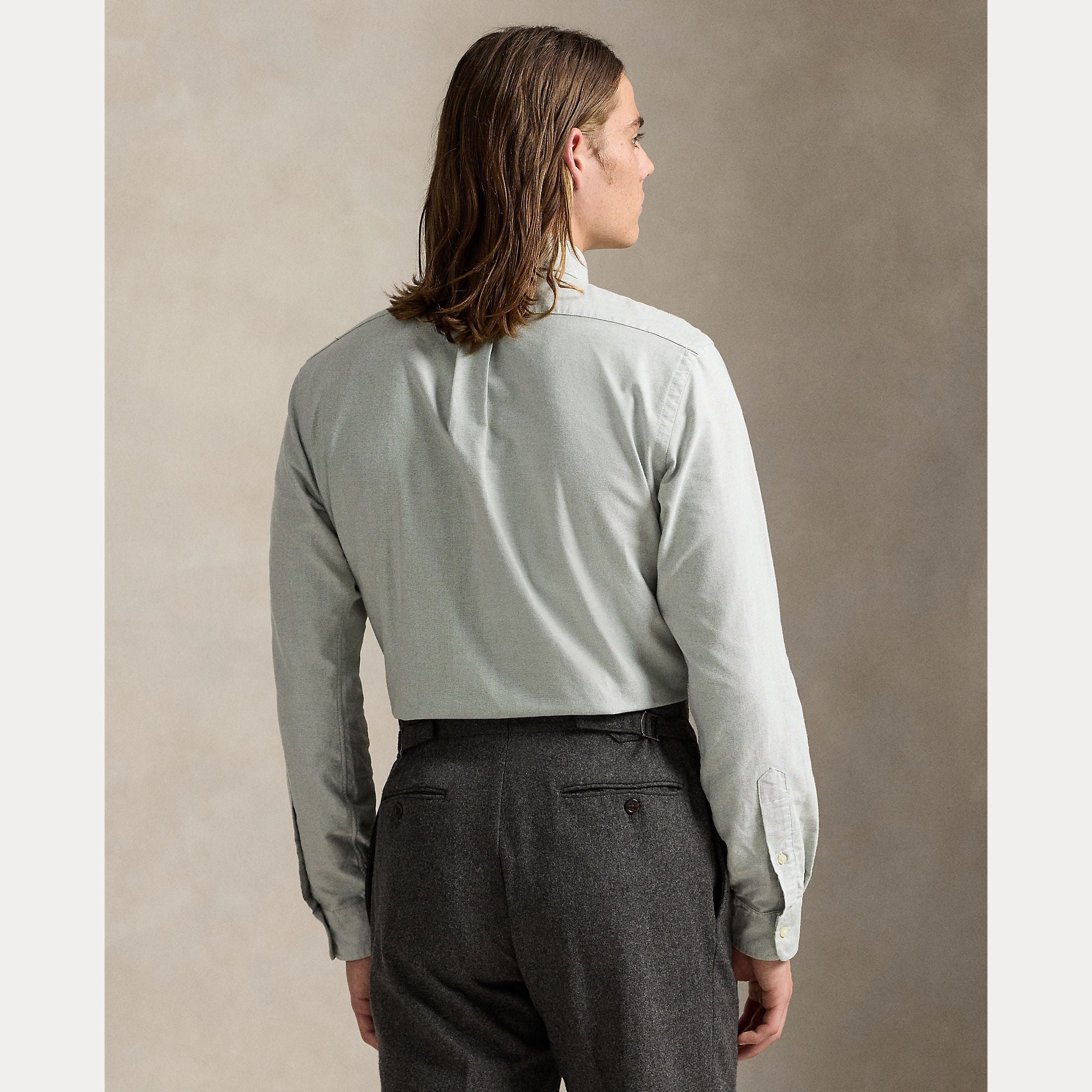 Polo Ralph Lauren miesten kauluspaita Long Sleeve Sport Shirt, vaaleanvihreä