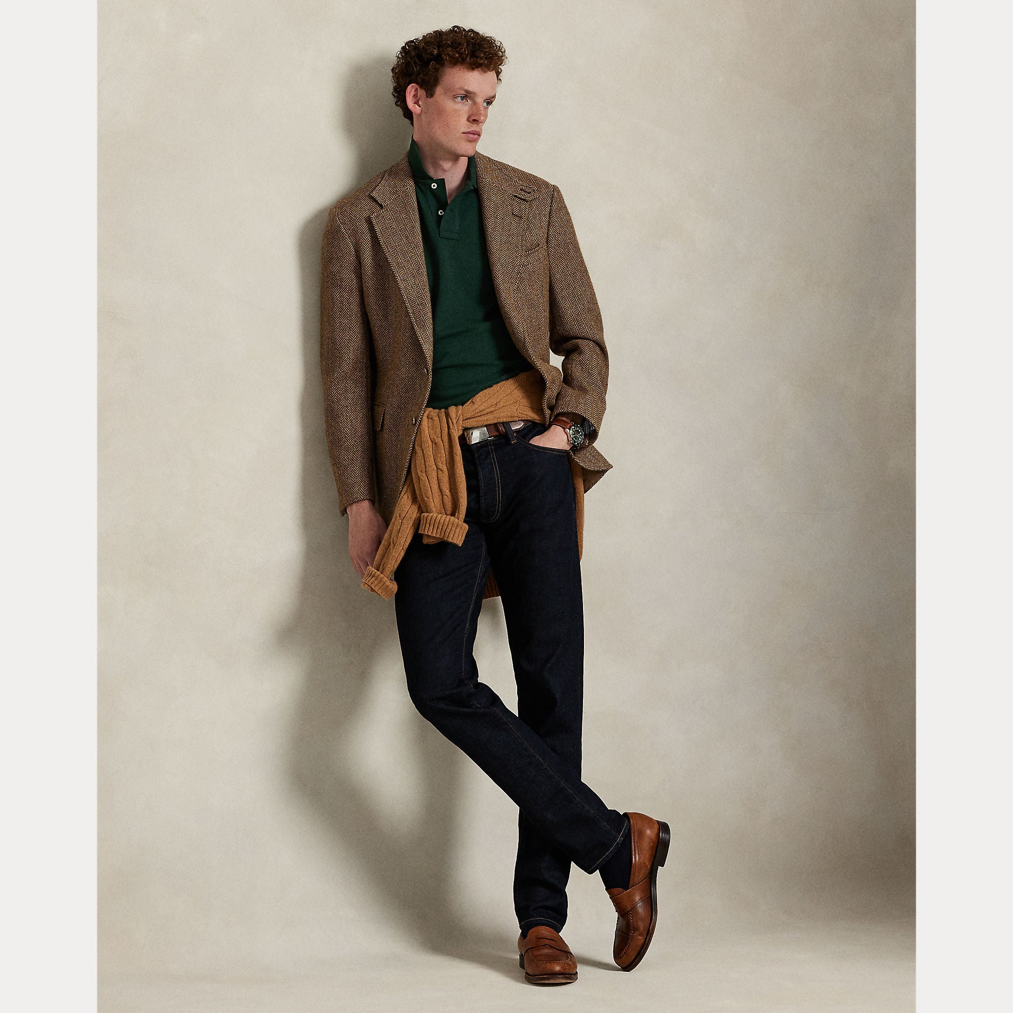 Polo Ralph Lauren miesten pikeepaita Polo Shirt Short Sleeve Knit, tummanvihreä