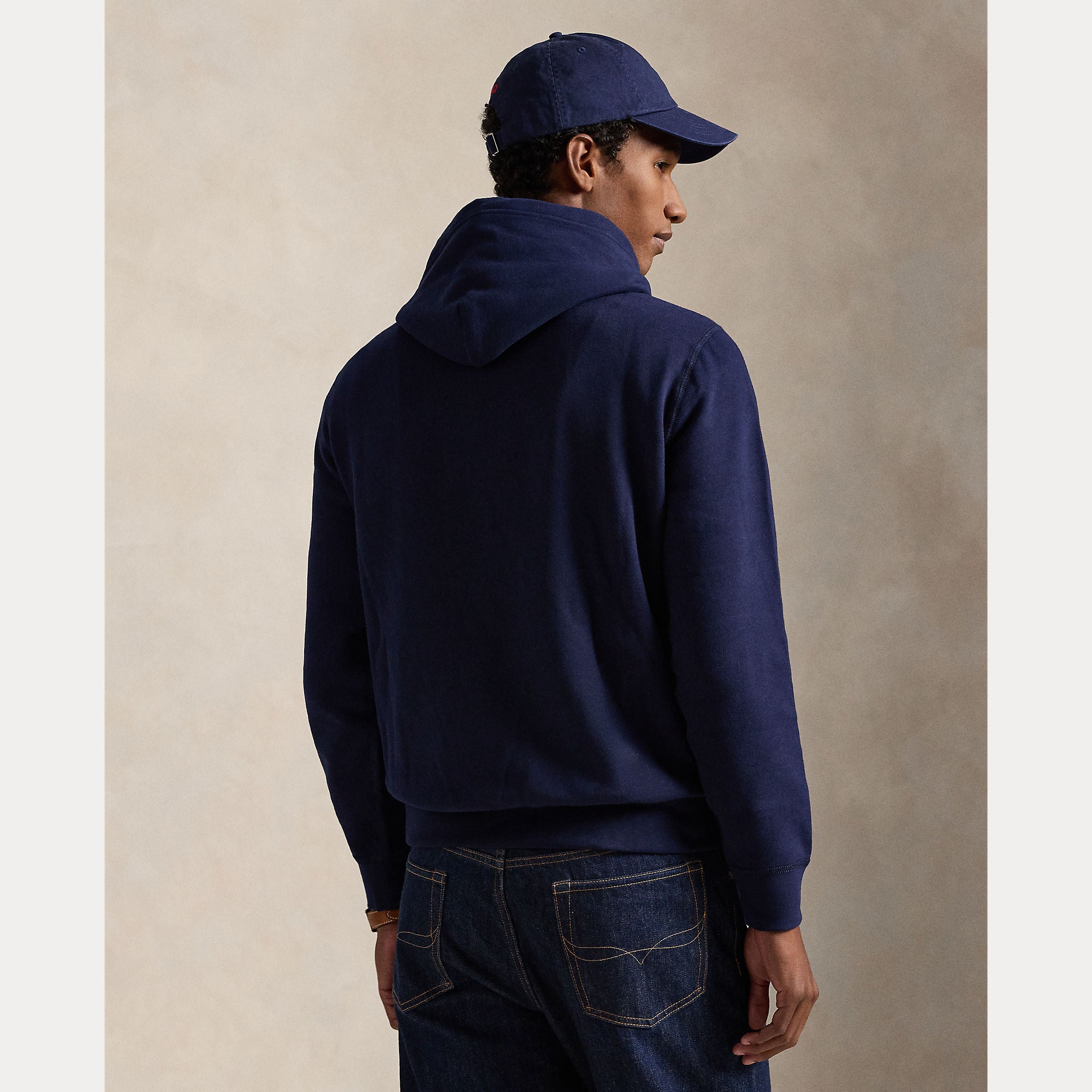 Polo Ralph Lauren miesten huppari Long Pull Over Hoodie, tummansininen