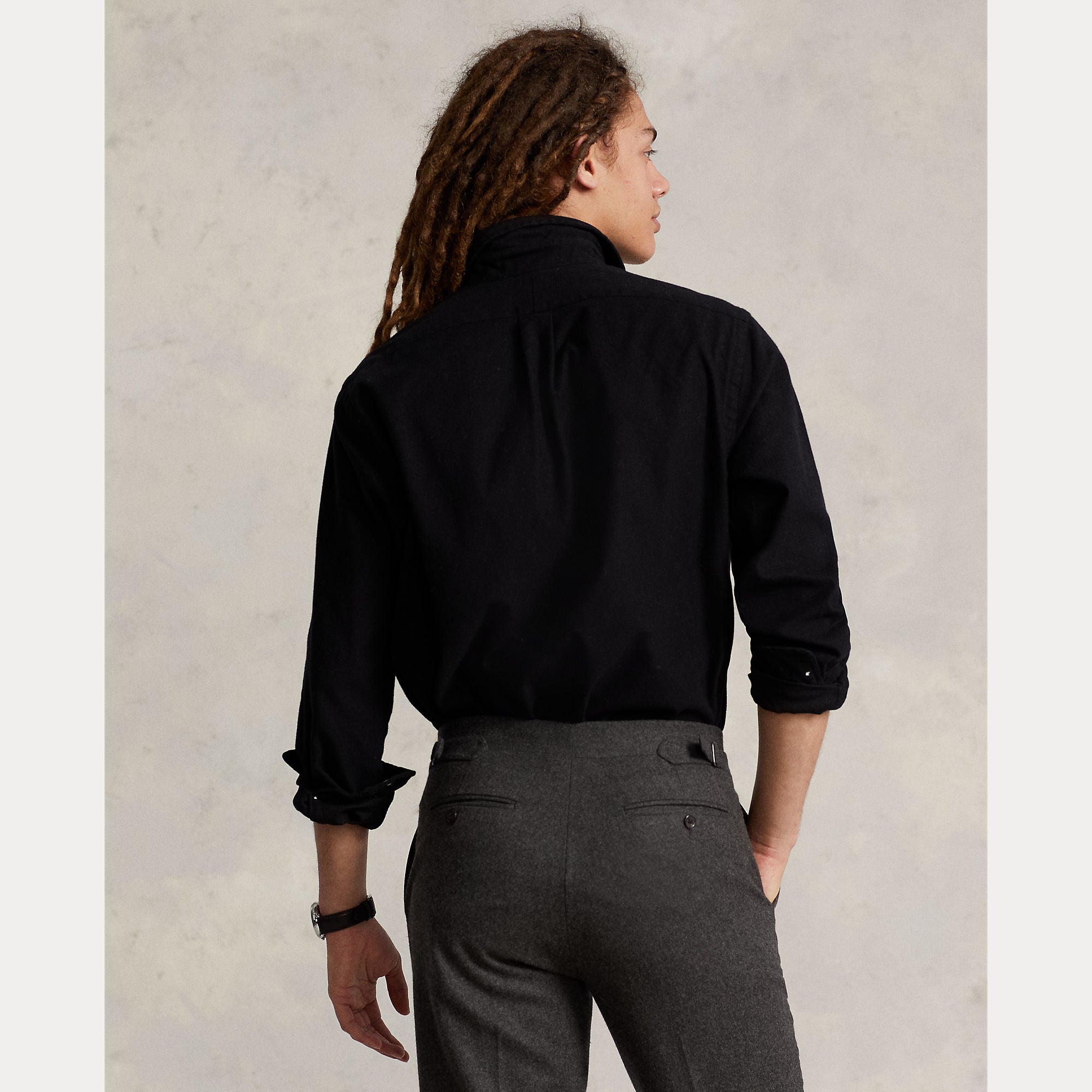 Polo Ralph Lauren miesten kauluspaita Long Sleeve Sport Shirt, musta