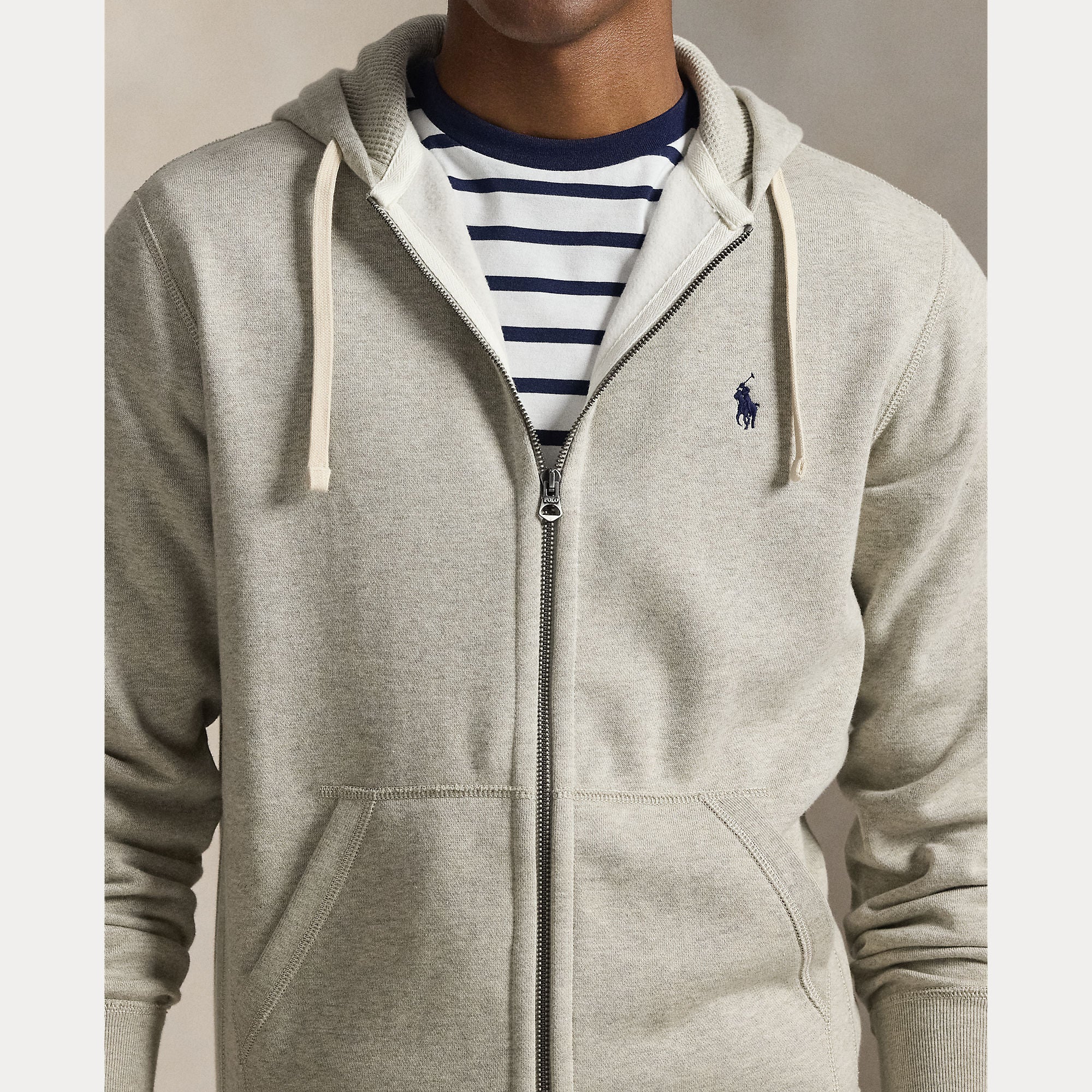 Polo Ralph Lauren miesten huppari Hood Long Sleeve Knit, vaaleanharmaa