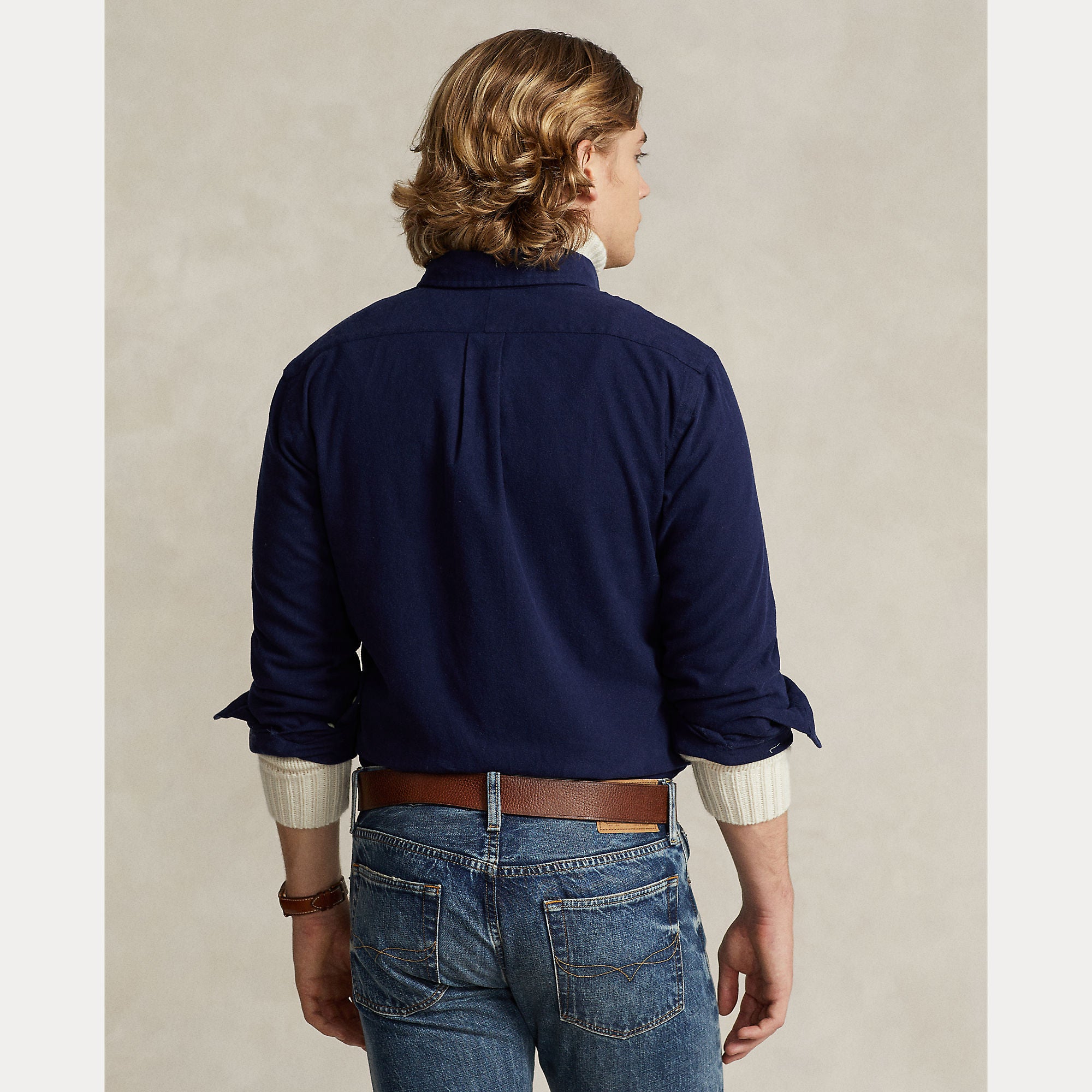 Polo Ralph Lauren miesten kauluspaita Long Sleeve Sport Shirt, tummansininen