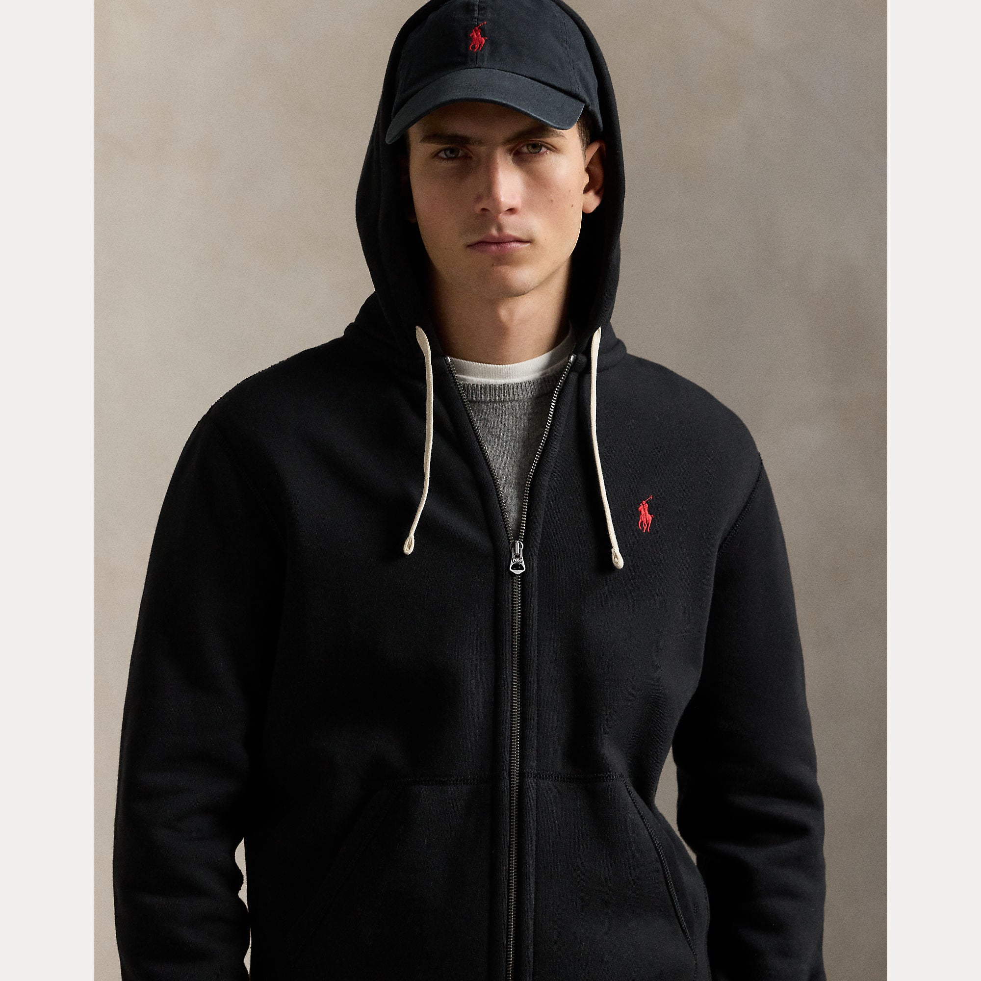 Polo Ralph Lauren miesten huppari Hood Long Sleeve Knit, musta