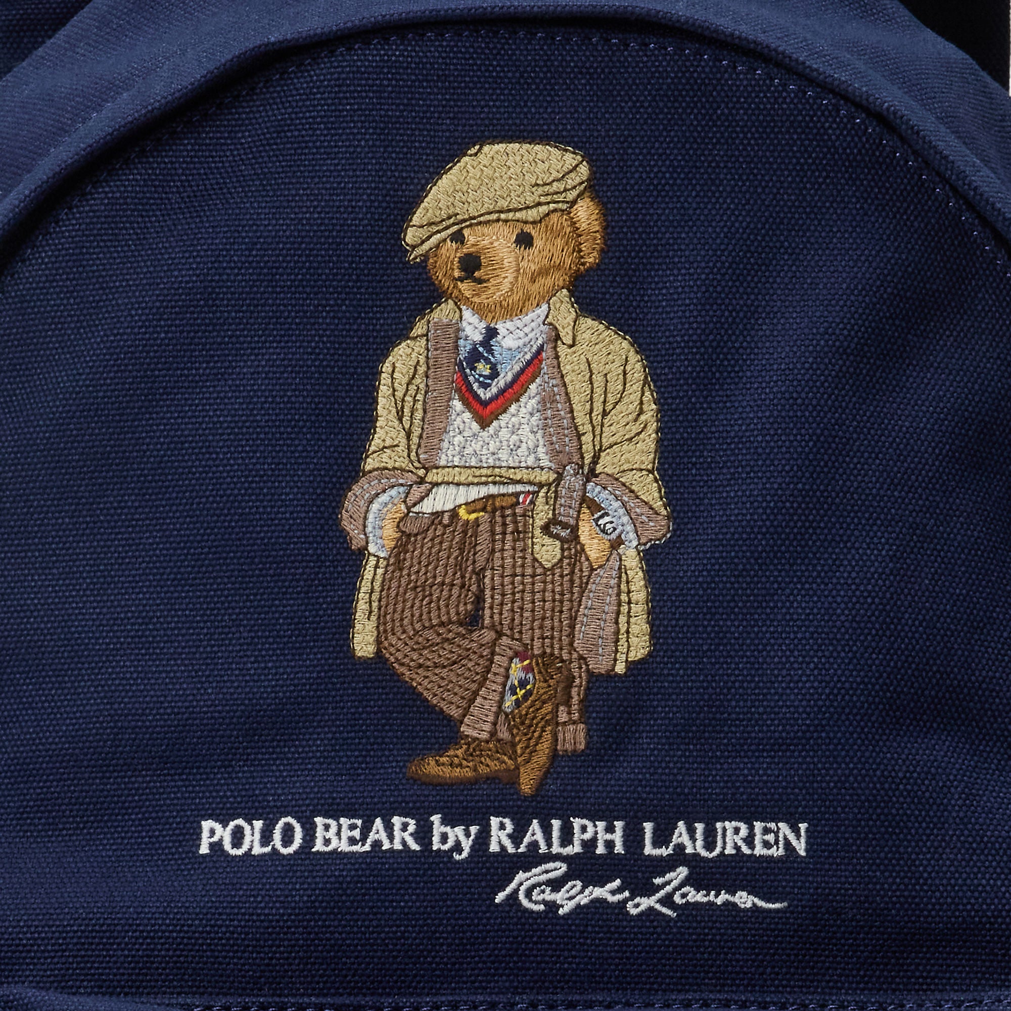 Polo Ralph Lauren Unisex reppy Polo bear Canvas Backbag, tummansininen