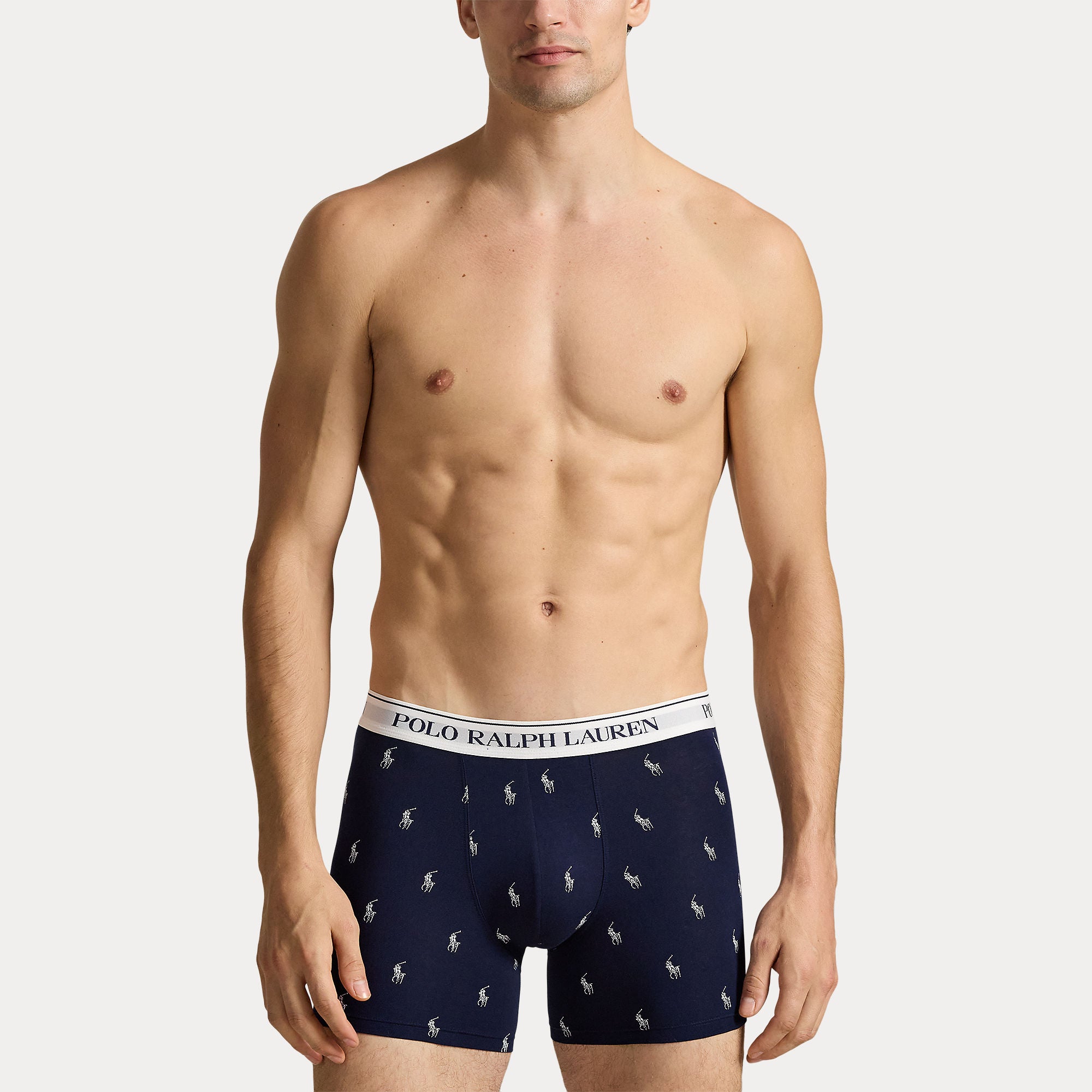 Polo Ralph Lauren Miehet Alushousut K Boxer Brief 3kpl AOP tummansininen