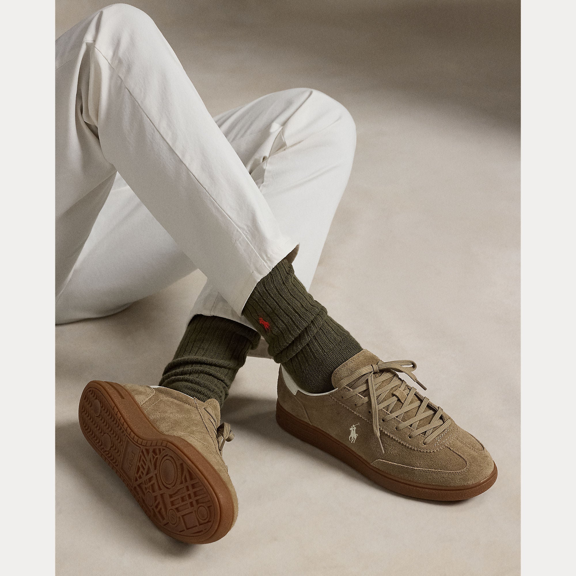 Polo Ralph Lauren miesten tennarit Bedford PP - Low Top Suede, beige