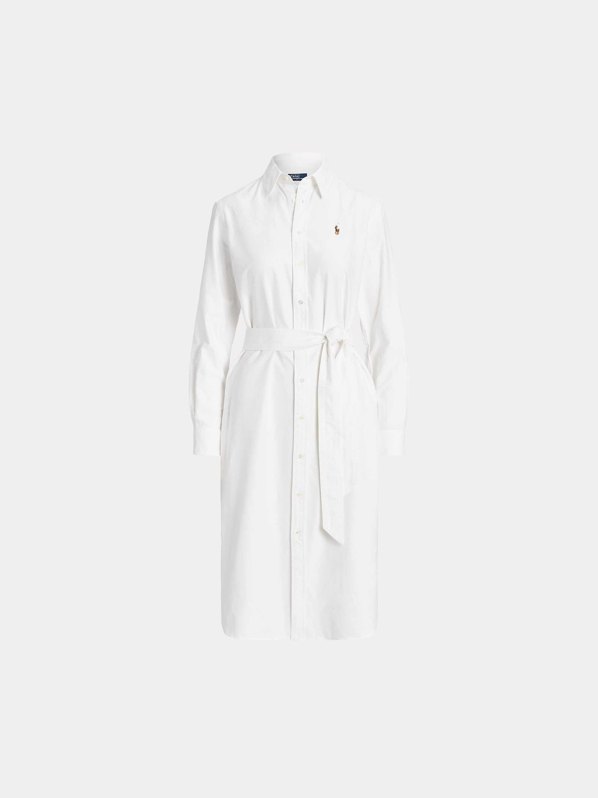 Polo Ralph Lauren naisten paitamekko Cory Dress LS, valkoinen