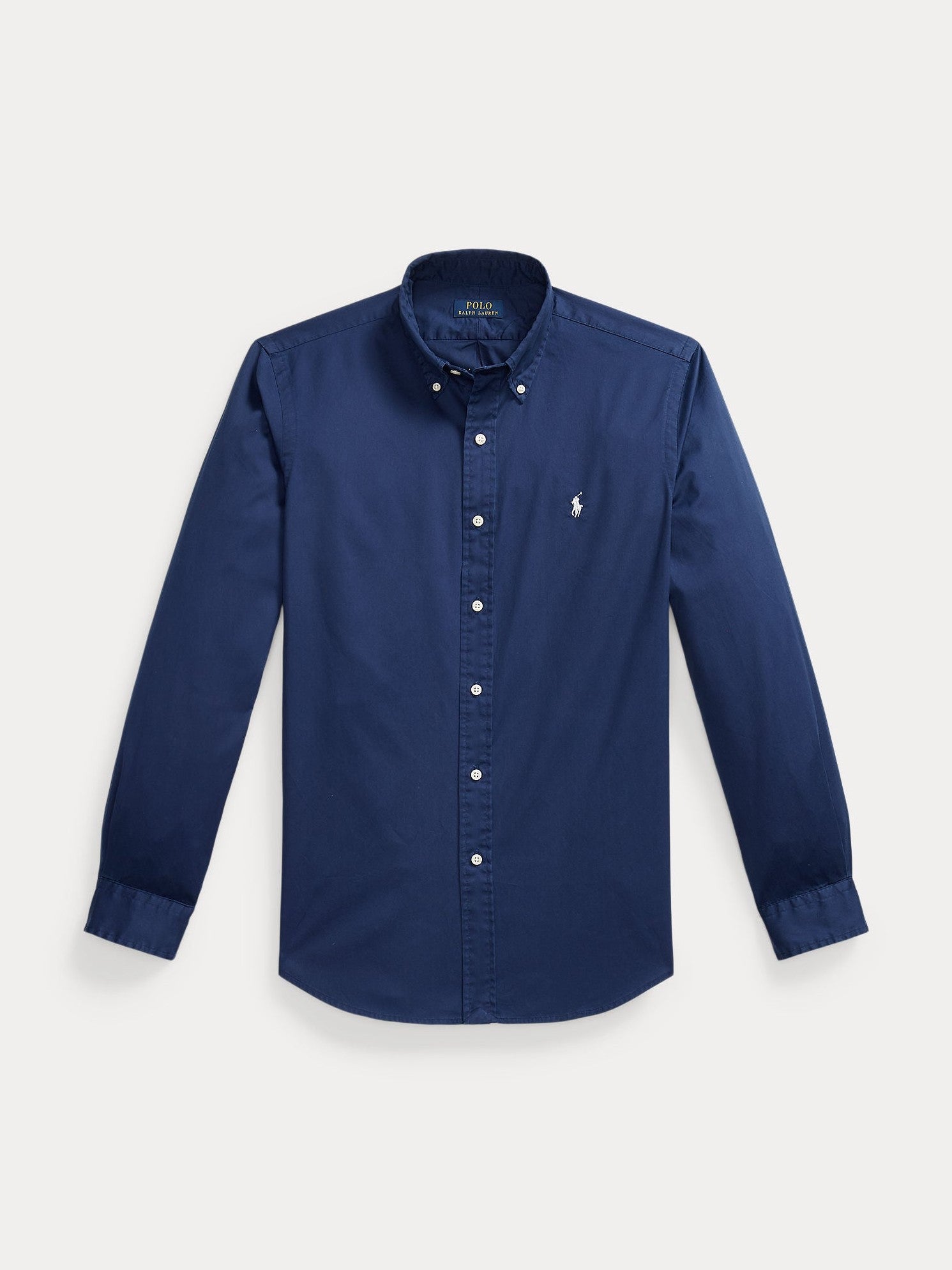 Polo Ralph Lauren miesten kauluspaita Washed Cotton Shirt, tummansininen