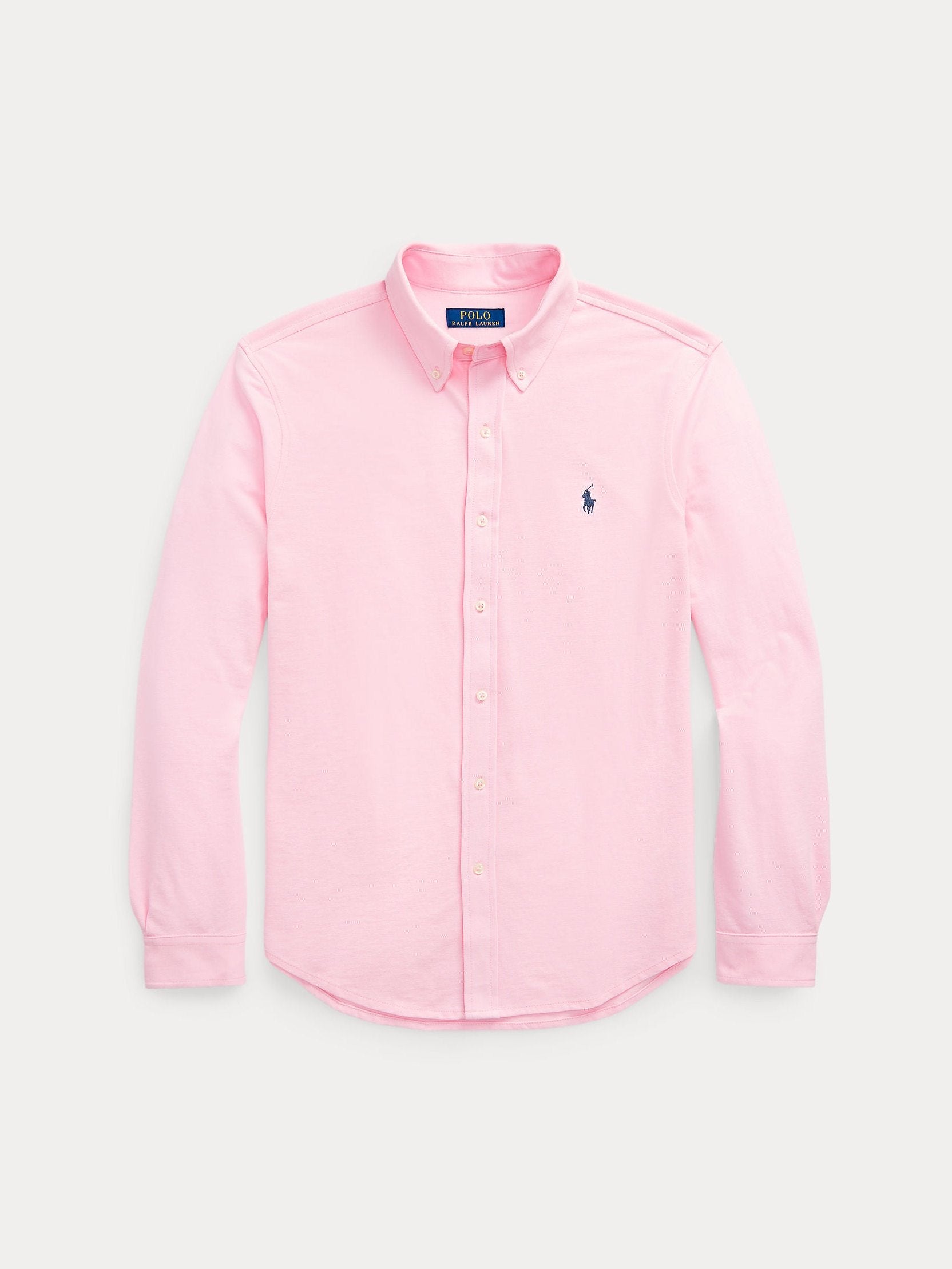 Polo Ralph Lauren miesten kauluspaita Featherweight Mesh Shirt, vaaleanpunainen
