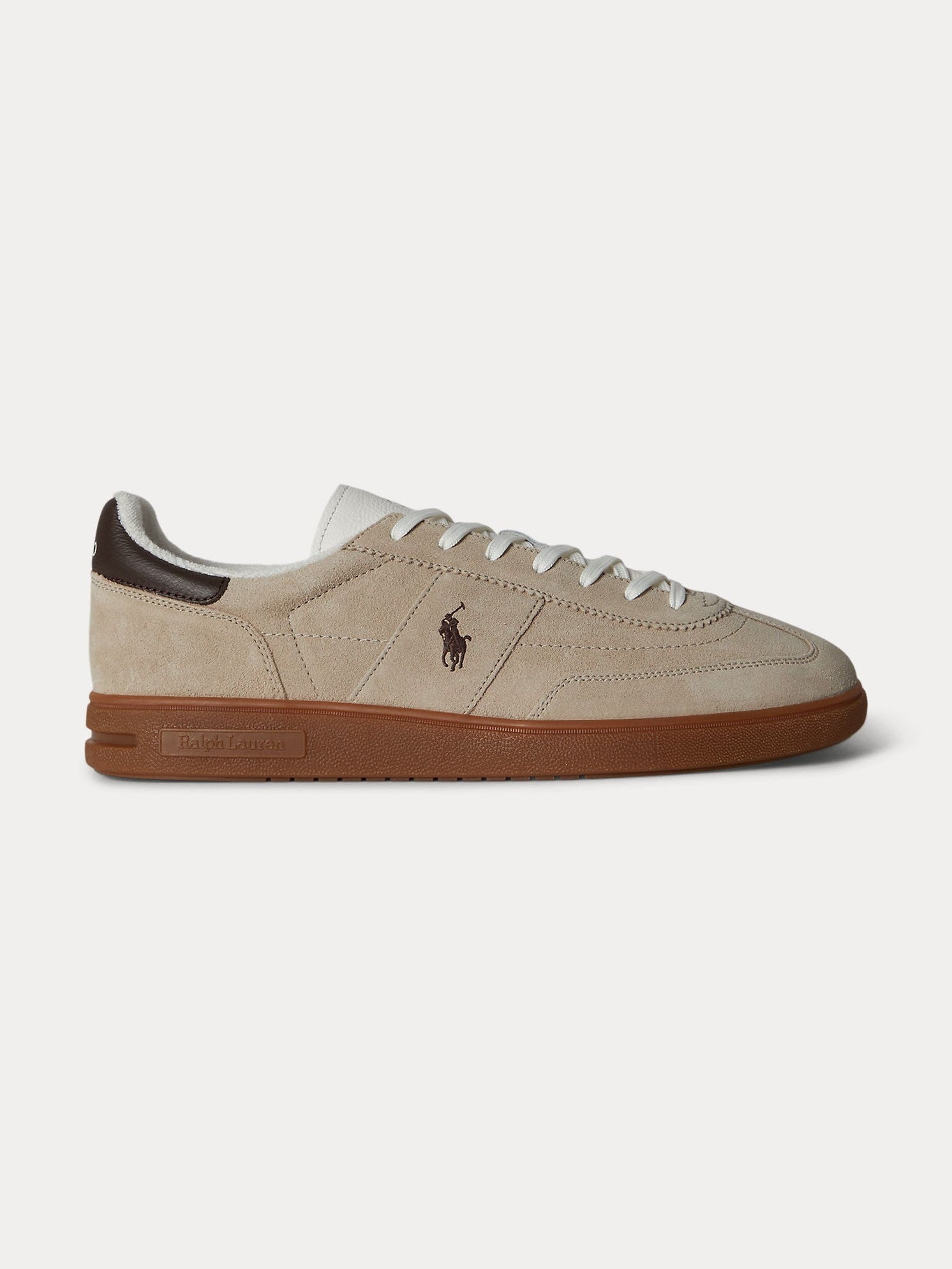 Polo Ralph Lauren miesten tennarit Bedford PP - Low Top Suede Sneaker, ruskeanharmaa