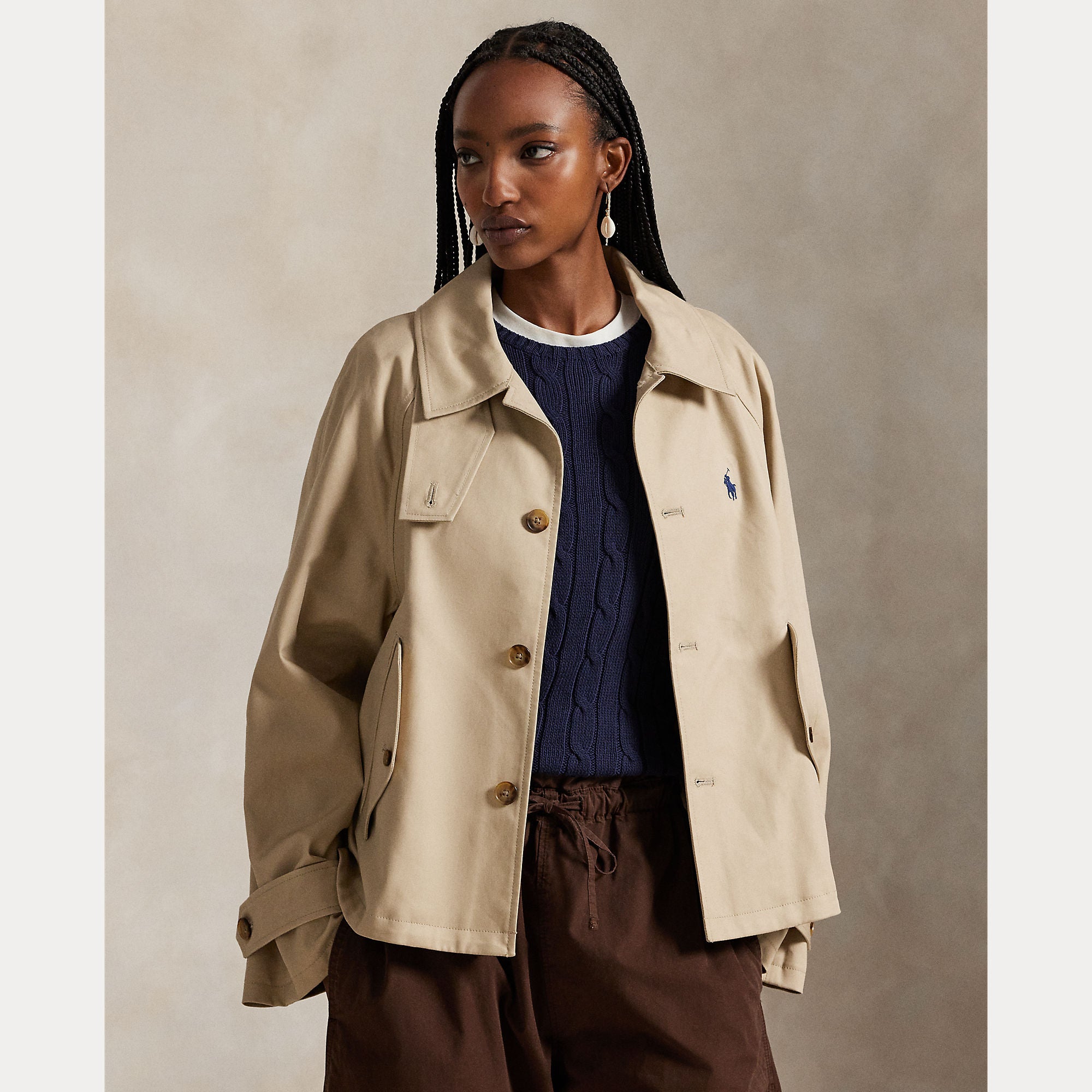 Polo Ralph Lauren naisten takki Woven Jacket, hiekka